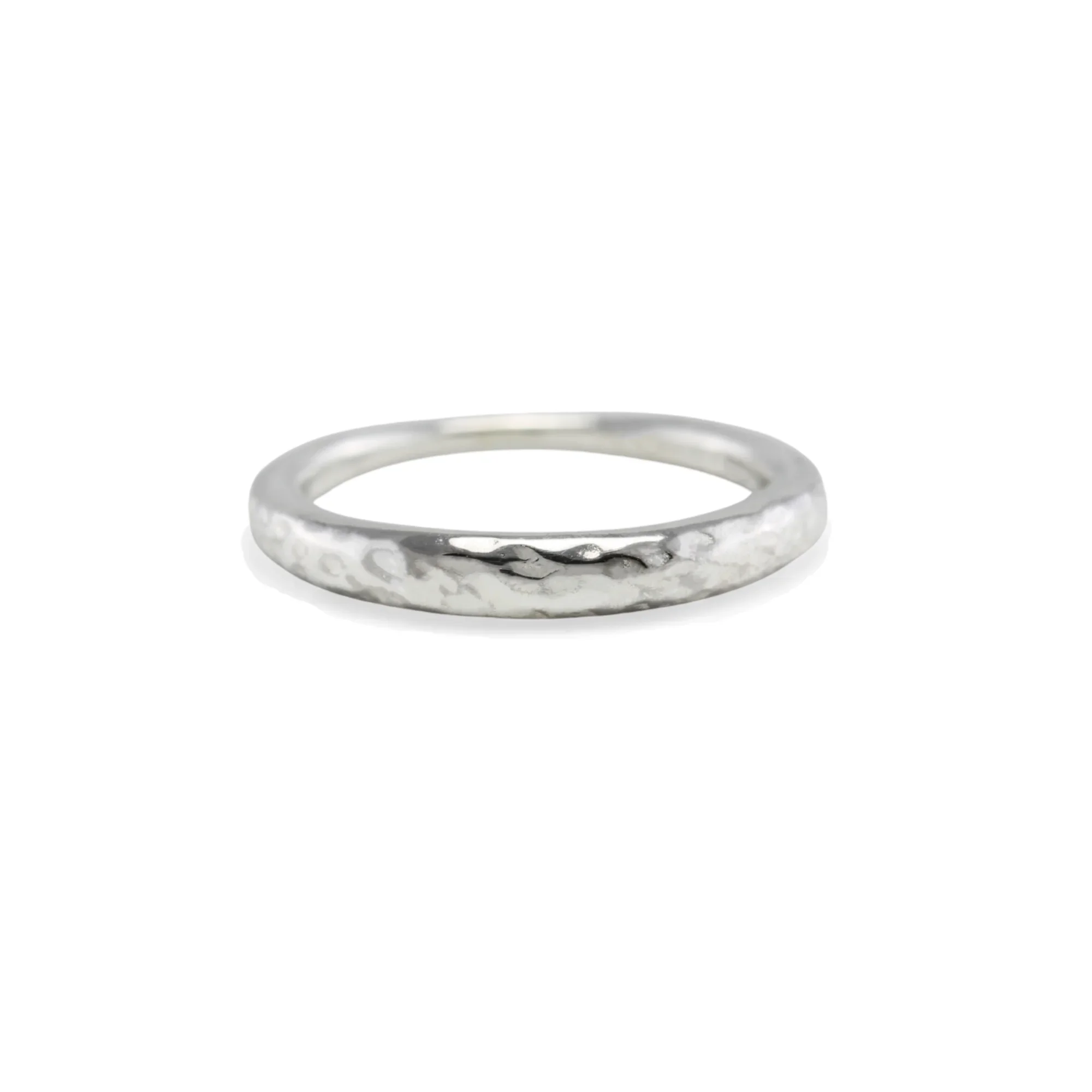 BANYAN HAMMERED SILVER RING