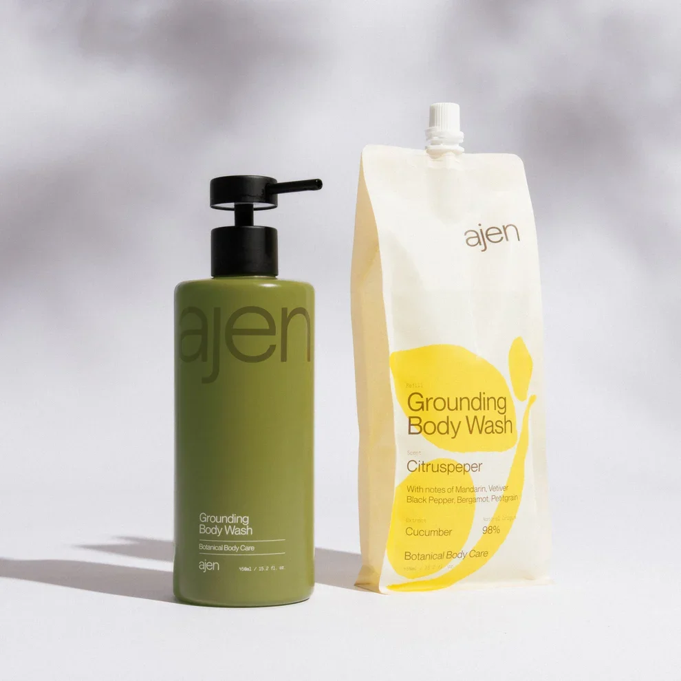 AJEN GROUNDING BODY WASH STARTER SET - CITRUSPEPER