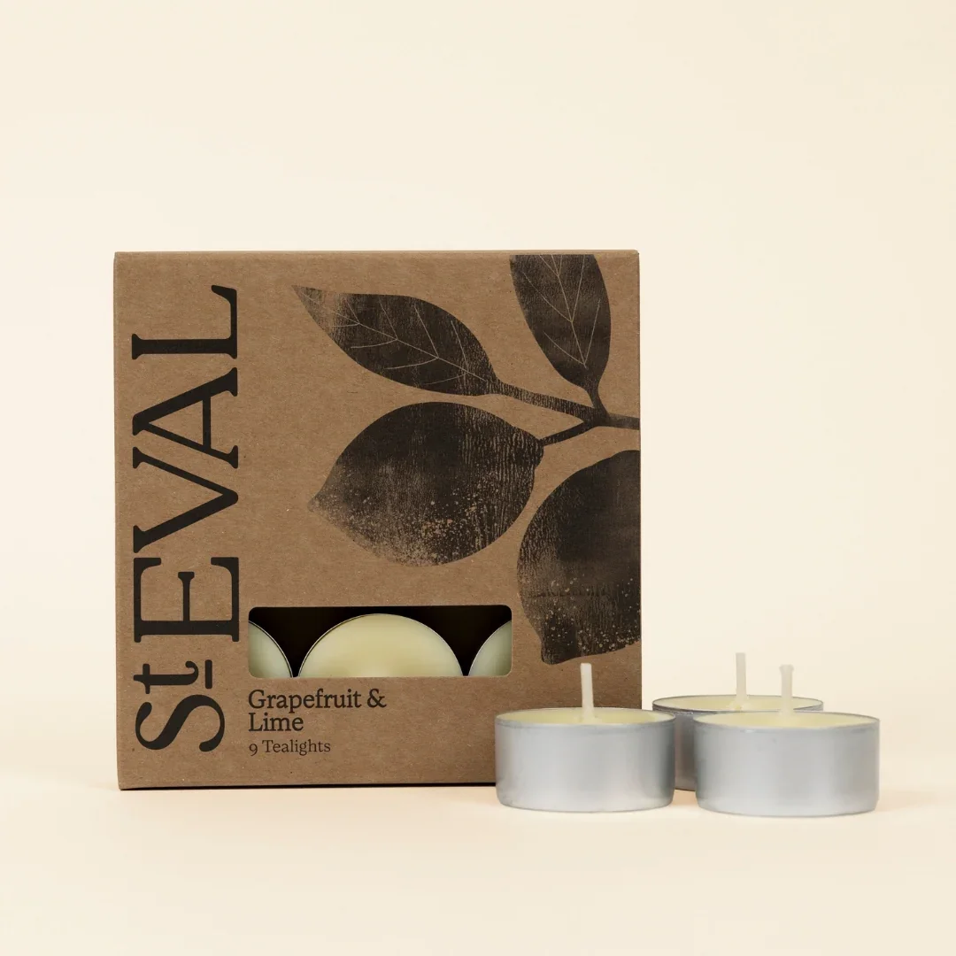 ST EVAL GRAPEFRUIT & LIME SCENTED TEALIGHTS