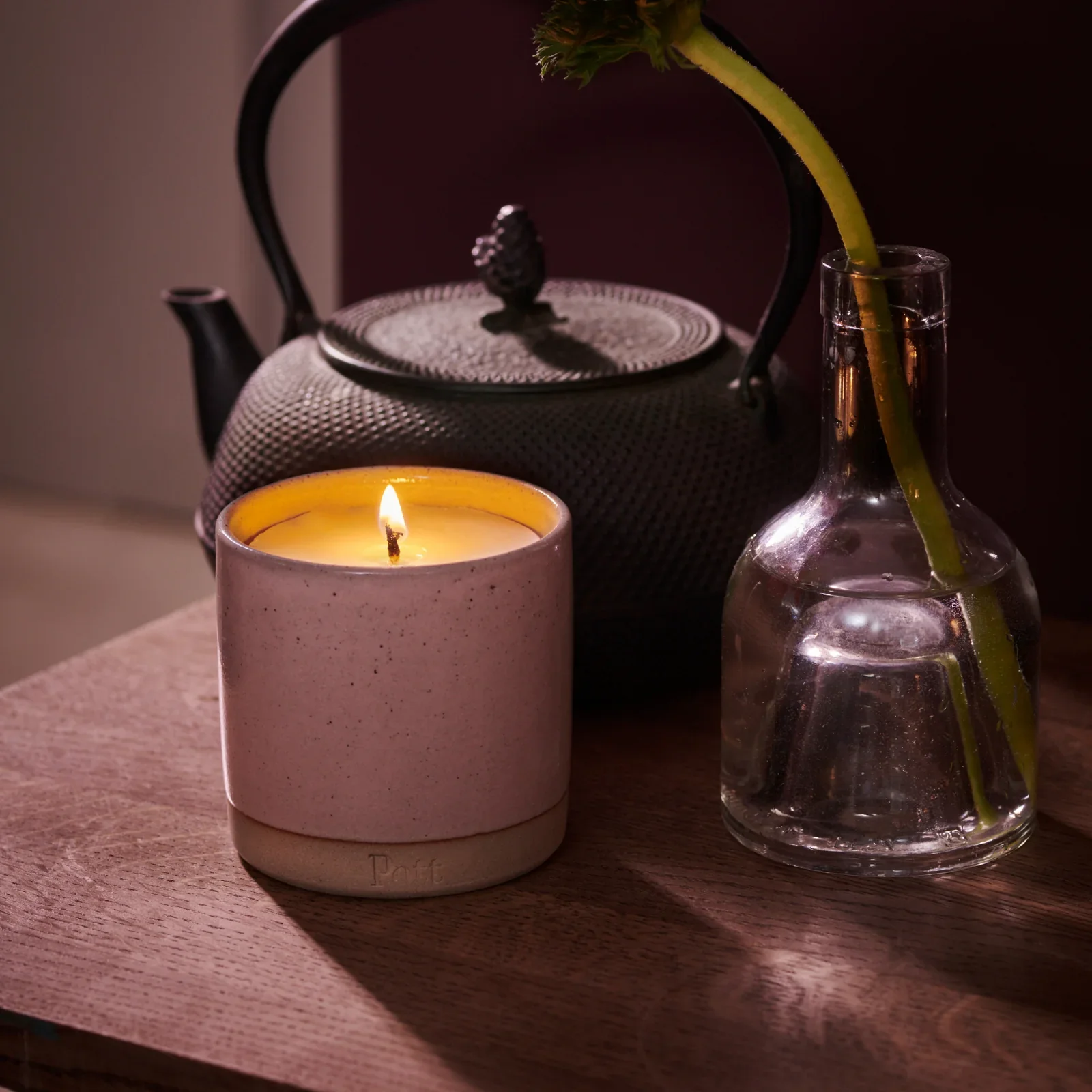 POTT CANDLES - THE FIG SCENT IN A STANDARD BLUSH POTT