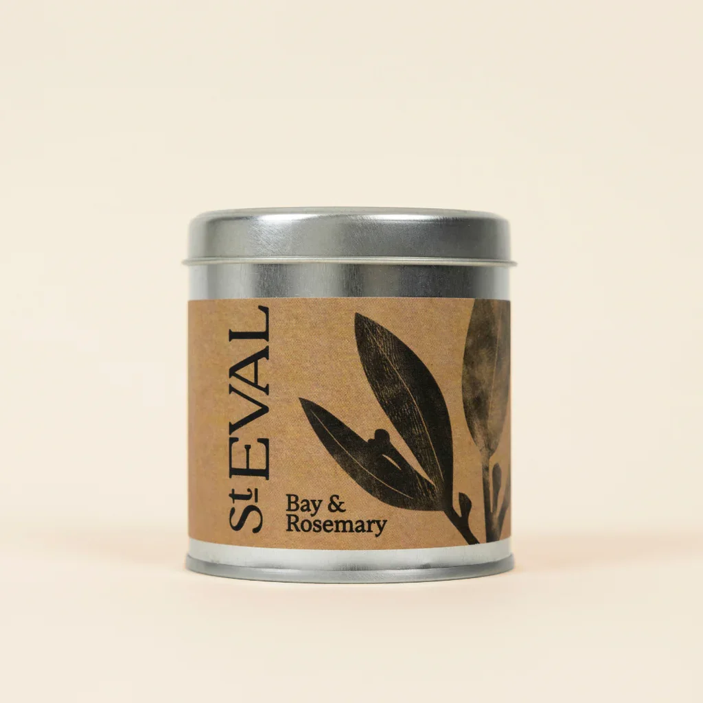 ST EVAL BAY & ROSEMARY SCENTED TIN CANDLE