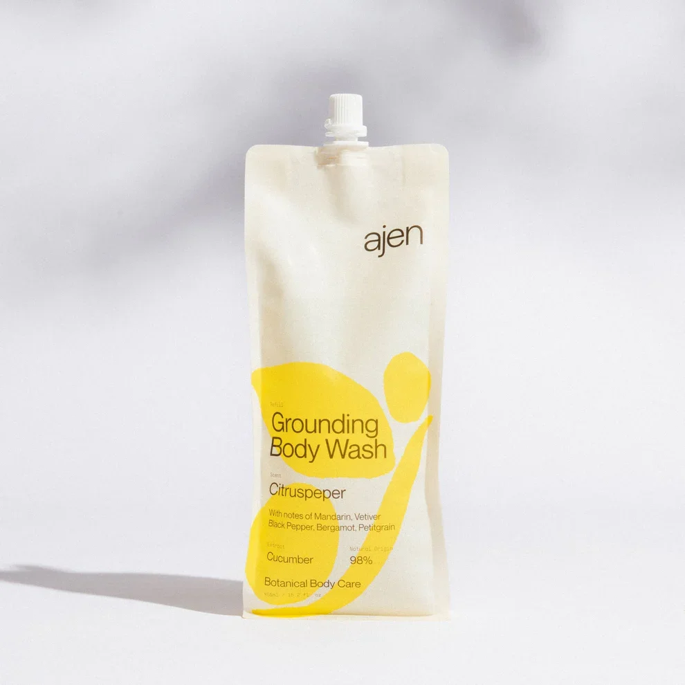 AJEN GROUNDING BODY WASH REFILL - CITRUSPEPER
