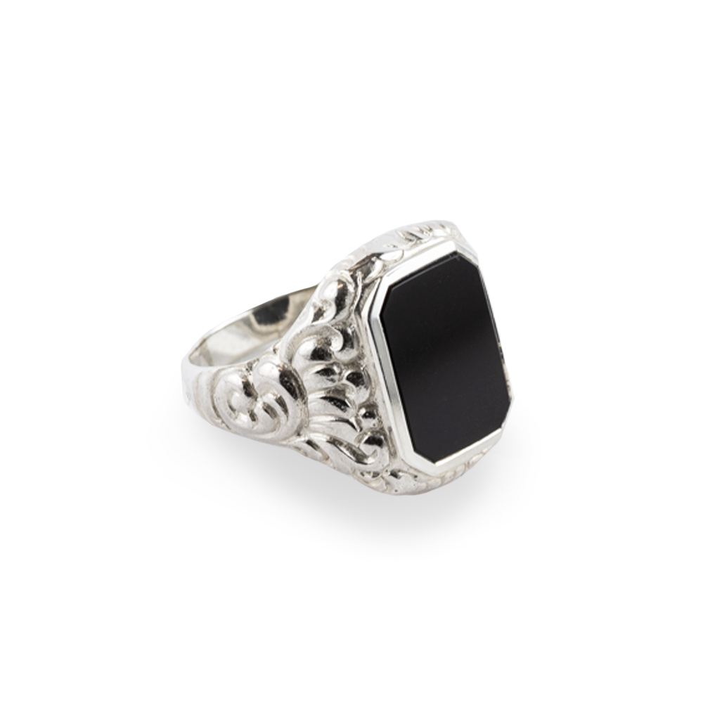 Siegelring breit Onyx