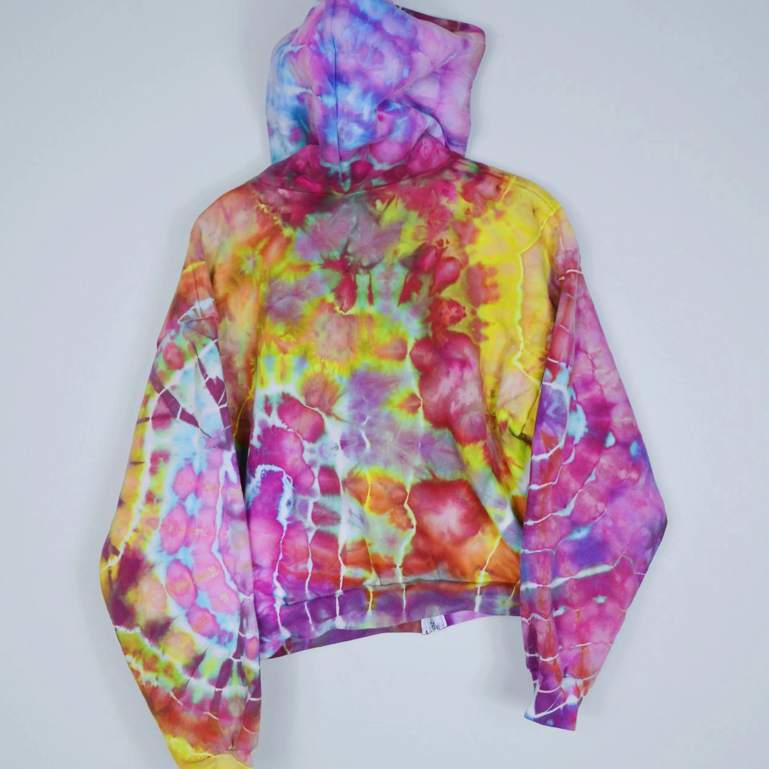 L/XL "Honey Sugar" Heavy Fleece Cropped Zip Up