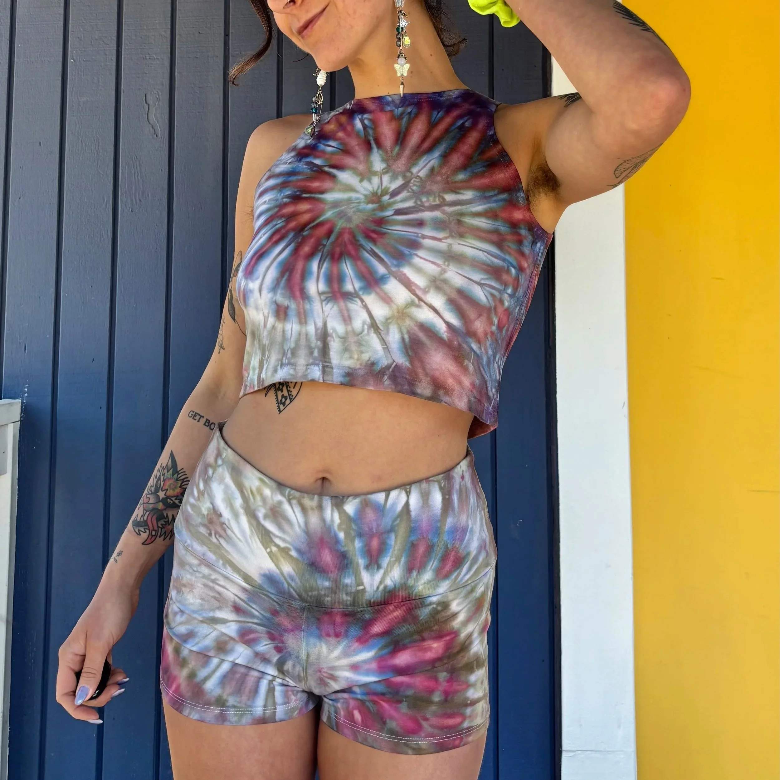 Medium "Ice Petal Flowers" Yoga Set
