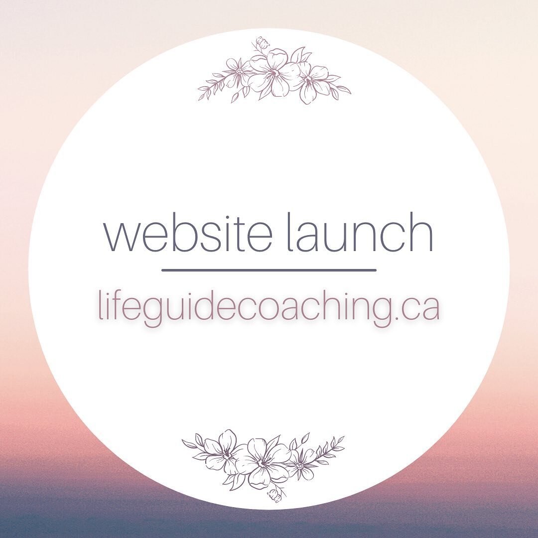 I'm thrilled to announce my new website for Life Guide Coaching! 

Lifeguidecoaching.ca (link in bio ✨) 

Designed by the lovely and talented&nbsp;Samantha Penny&nbsp;💝 Please share and add your email address to receive occasional updates, news and 