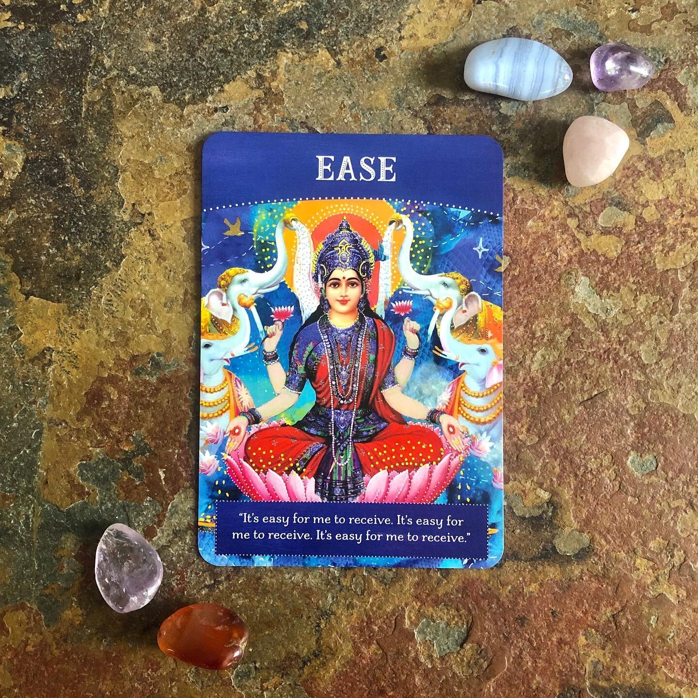 &ldquo;It&rsquo;s easy for me to receive. It&rsquo;s easy for me to receive. It&rsquo;s easy for me to receive.&rdquo;
(Tosha Silver&rsquo;s Divine Abundance Oracle Cards)

The natural law of the universe is ease, but do you find it difficult to acce