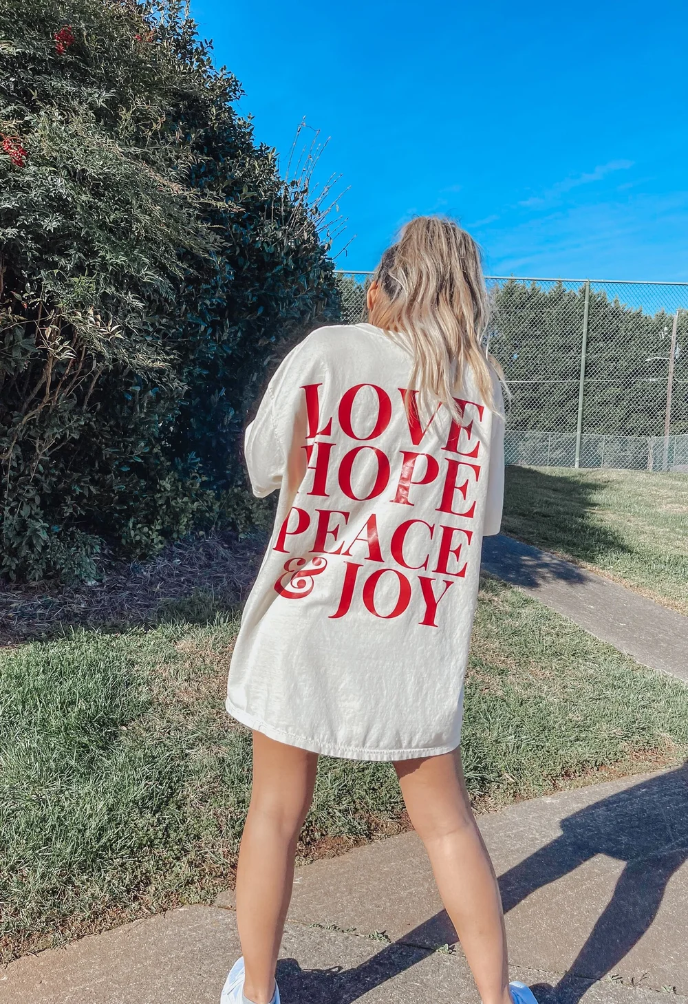 【SETUP‐EXE】HOPE / LOVE / PEACE TOP Love Hope Peace & Joy Unisex Tee — Child of God Co.