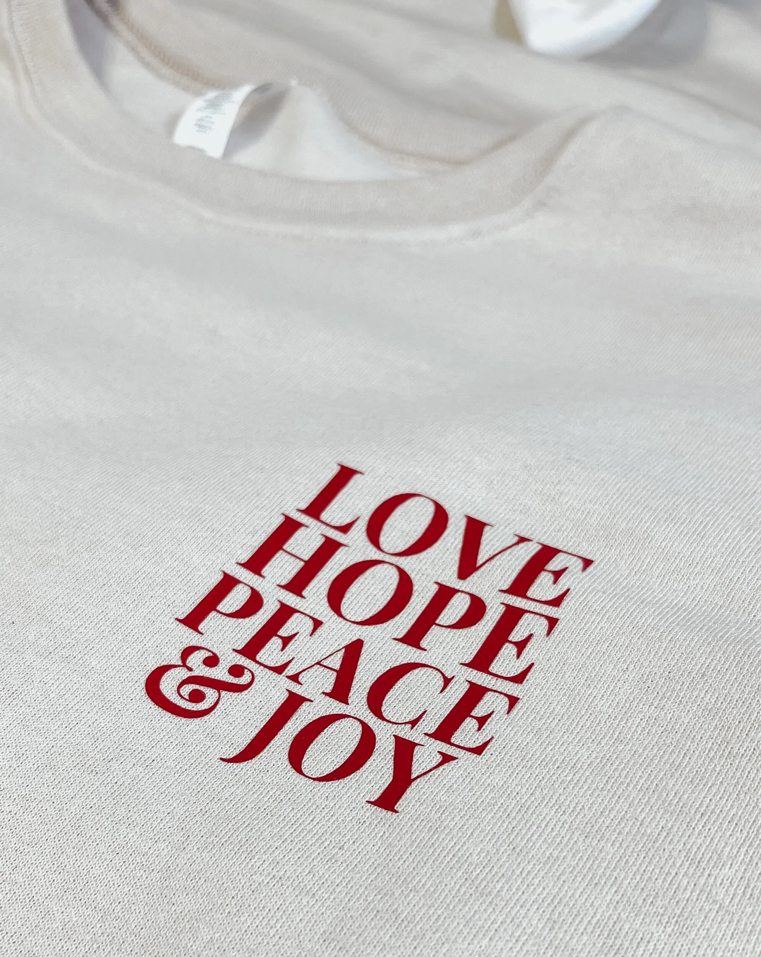 【SETUP‐EXE】HOPE / LOVE / PEACE TOP Love Hope Peace & Joy Unisex Tee — Child of God Co.