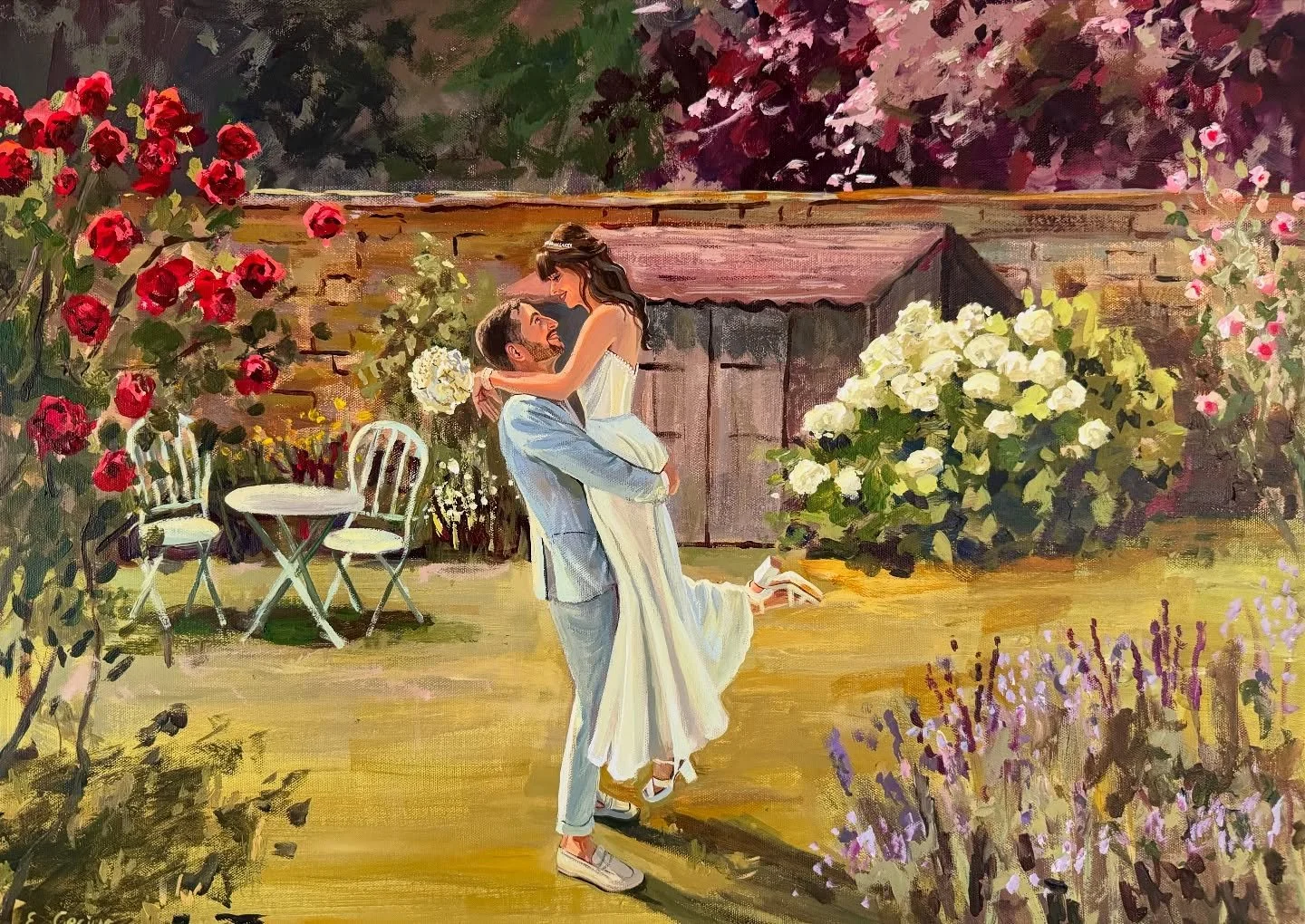 Das fertige Bild 50x70 cm, Acrylfarben auf Leinwand

#hochzeitsmalerin #weddingpainter #weddingpainting #hochzeitsgem&auml;lde #hochzeit2026 #wedding2026 #weddingpaintereurope #feel_wedvibes #hochzeitsmalerin #art #livepainter #eventpainter #eventmal