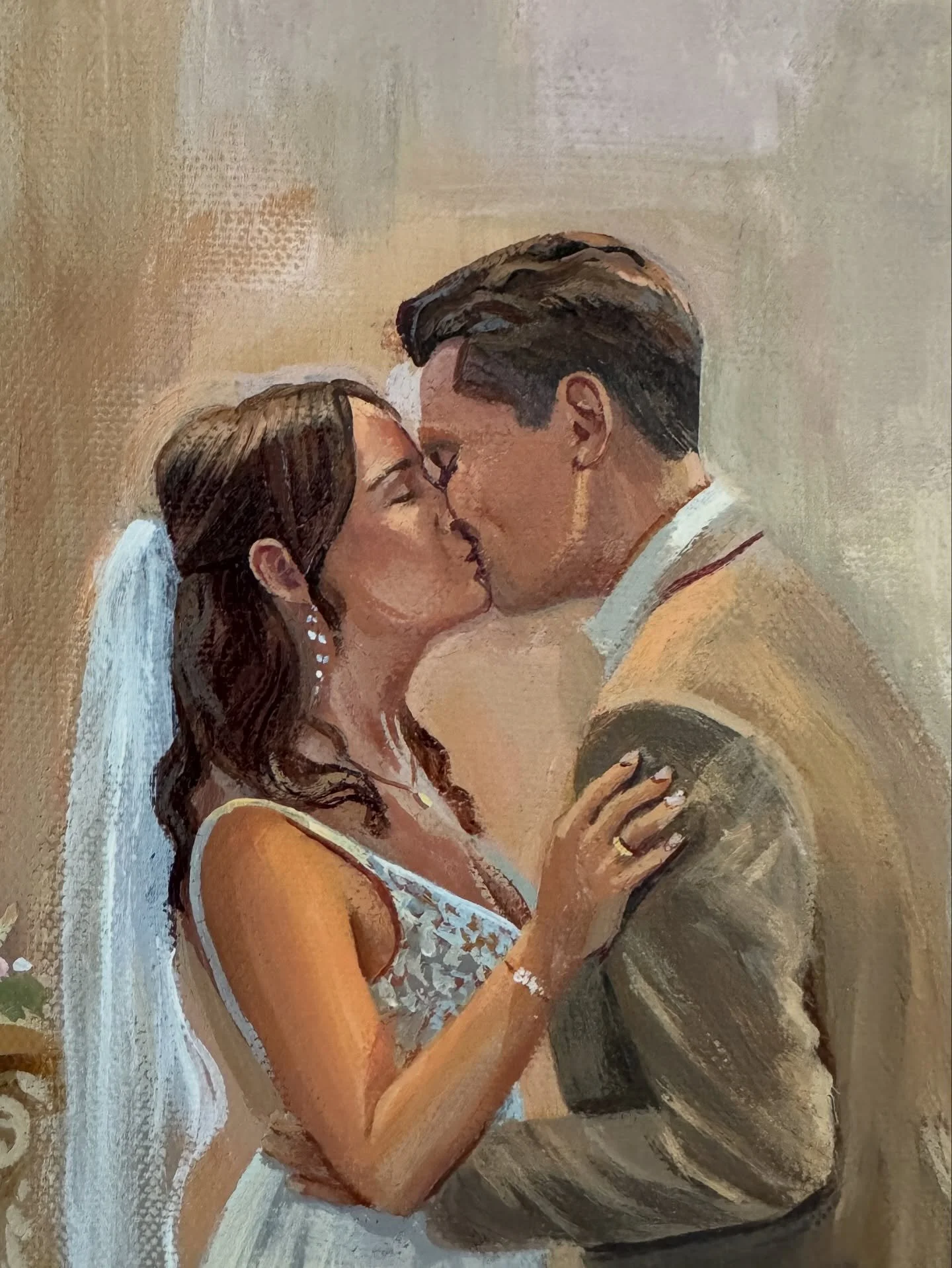 Im August letzten Jahres durfte ich als Geschenk von Freunden auf einer Hochzeit malen. Das Brautpaar wurde mit meiner Livemalerei &uuml;berrascht. Ich war w&auml;hrend der Trauung dabei und habe Fotos gemacht. Danach ging es zum Malen in die Partylo