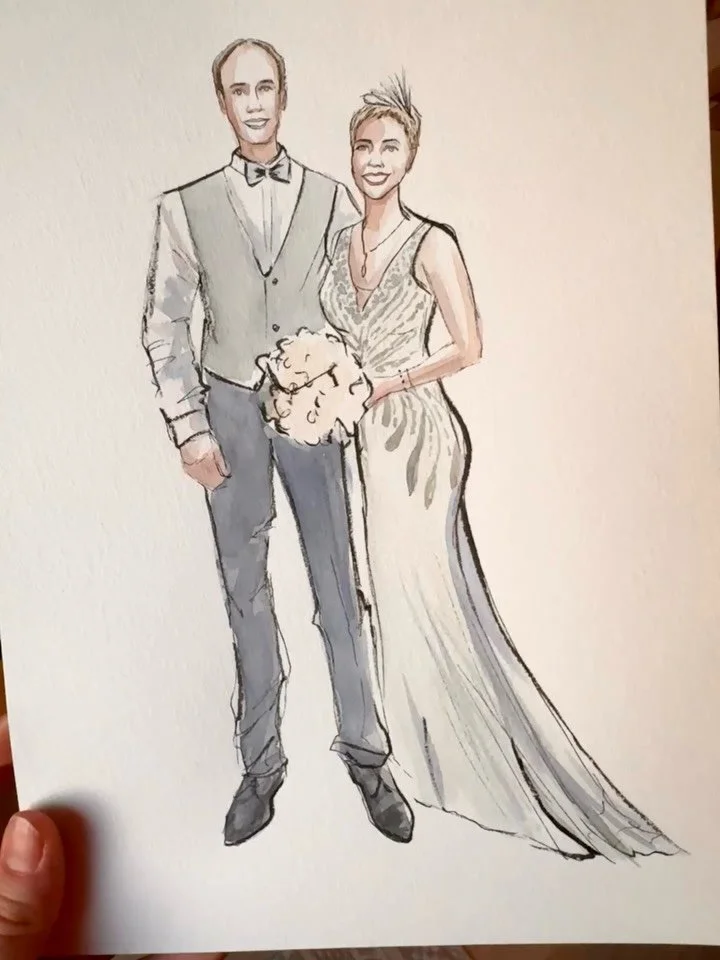 Diese Hochzeit war ganz im Stil der 1920er Jahre und dazu passend wurde im @ballhauswedding gefeiert. Die Stimmung war mega! Die restlichen Fotos habe ich dann im Atelier fertig gezeichnet.