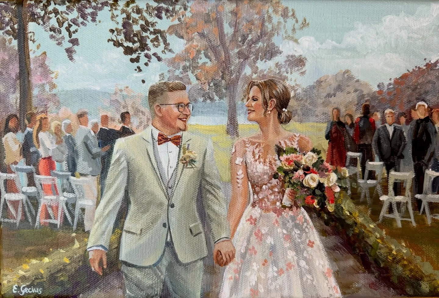 Ein neues Gem&auml;lde vom Foto. 🙌🥰

#hochzeitsmalerin #weddingpainter #weddingpainting #hochzeitsgem&auml;lde #hochzeit2027 #wedding2027 #weddingpaintereurope #feel_wedvibes #hochzeitsmalerin #art #livepainter #eventpainter #eventmalerei #hochzeit