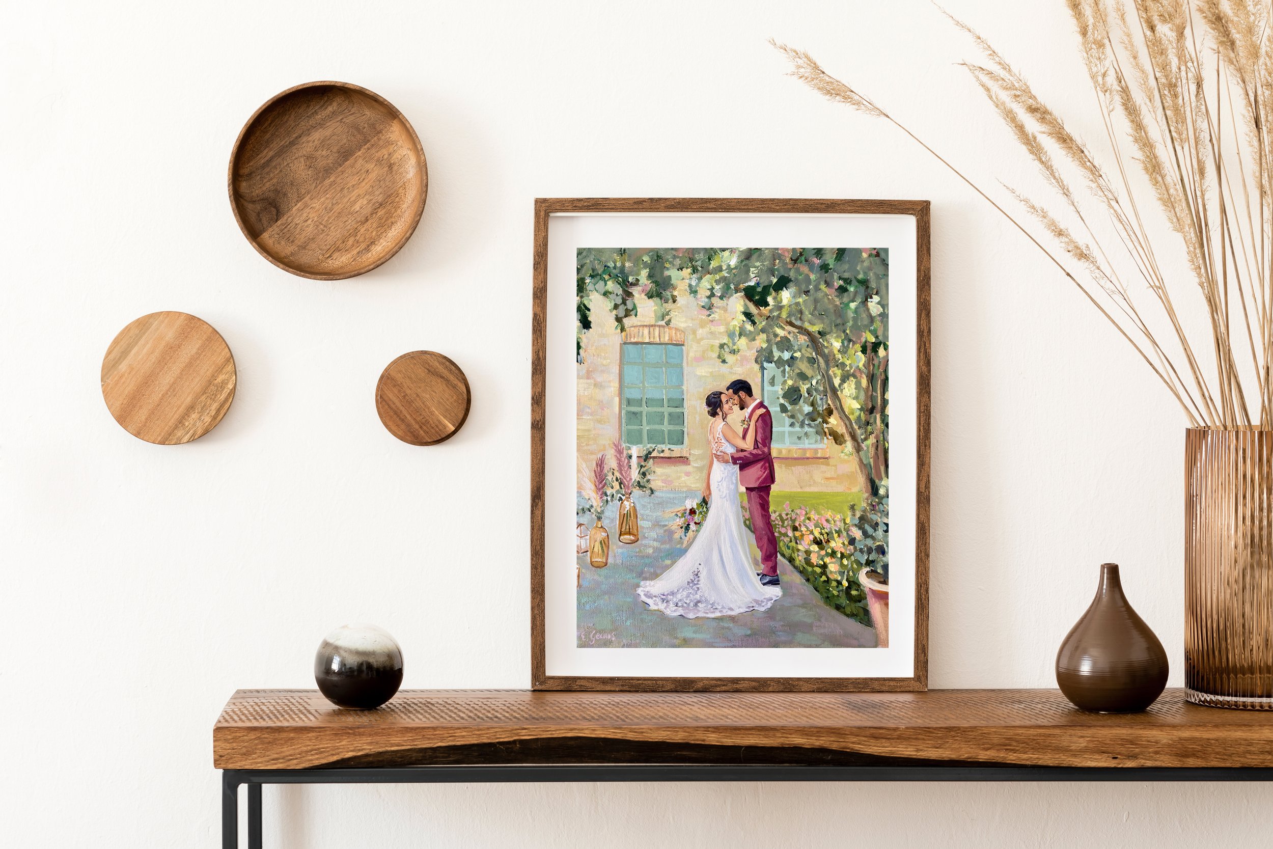 Geschenk zum Jubiläum Gemälde von der Hochzeit