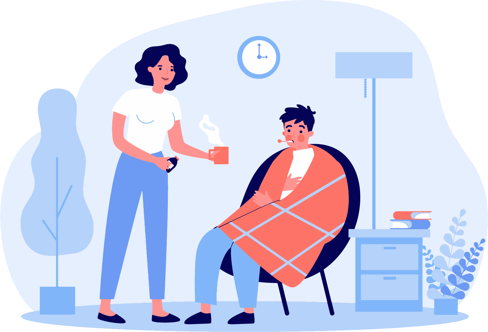 Lady and the sick man. Великая депрессия 1930. Человек кашляет. Lady and the sick man. Lady and the sick man.