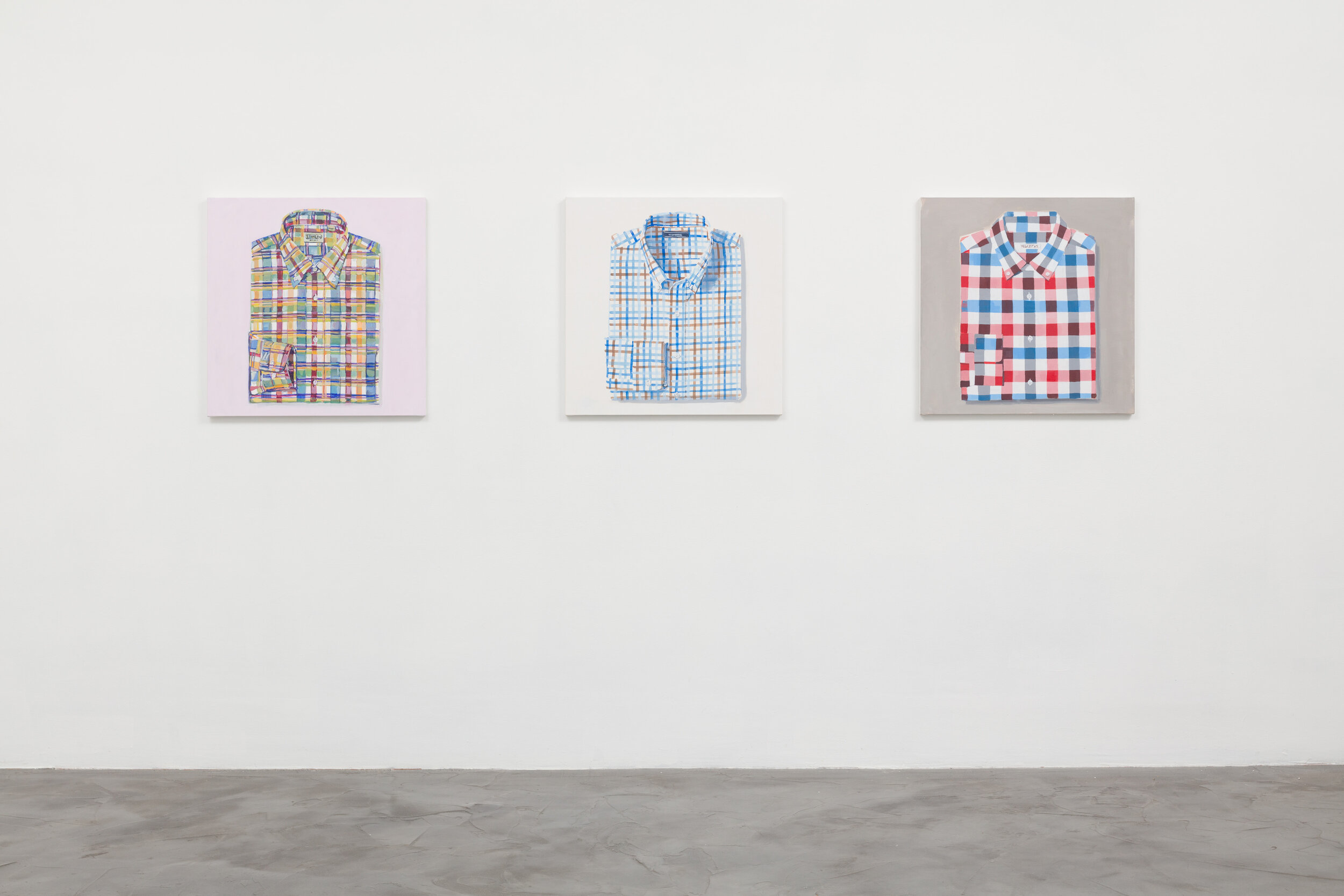  Walter Robinson,  Shirt Paintings , Installation at CJG, May 2019 