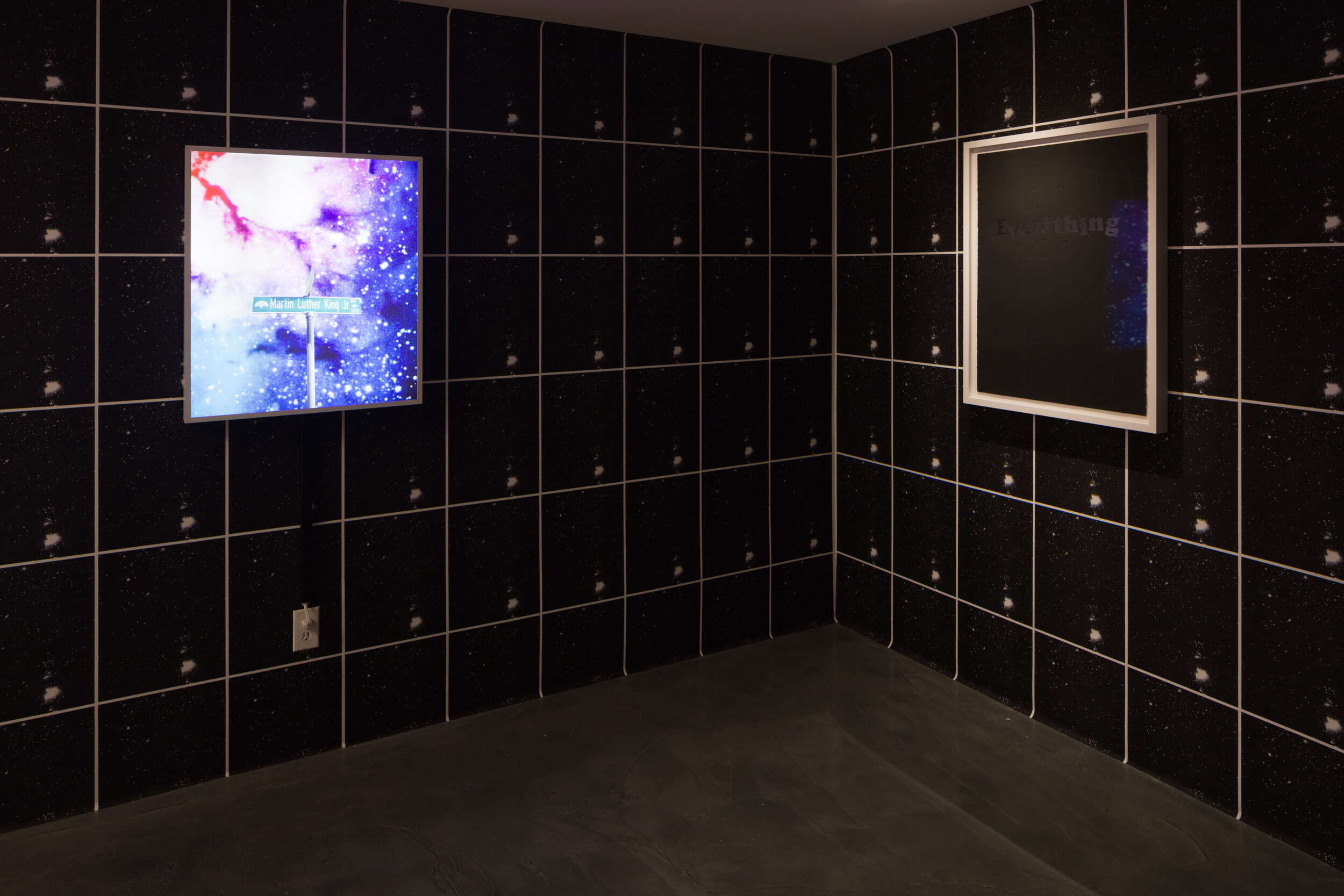  Sadie Barnette,  BLACK SKY , Installation at CJG, October 2018 