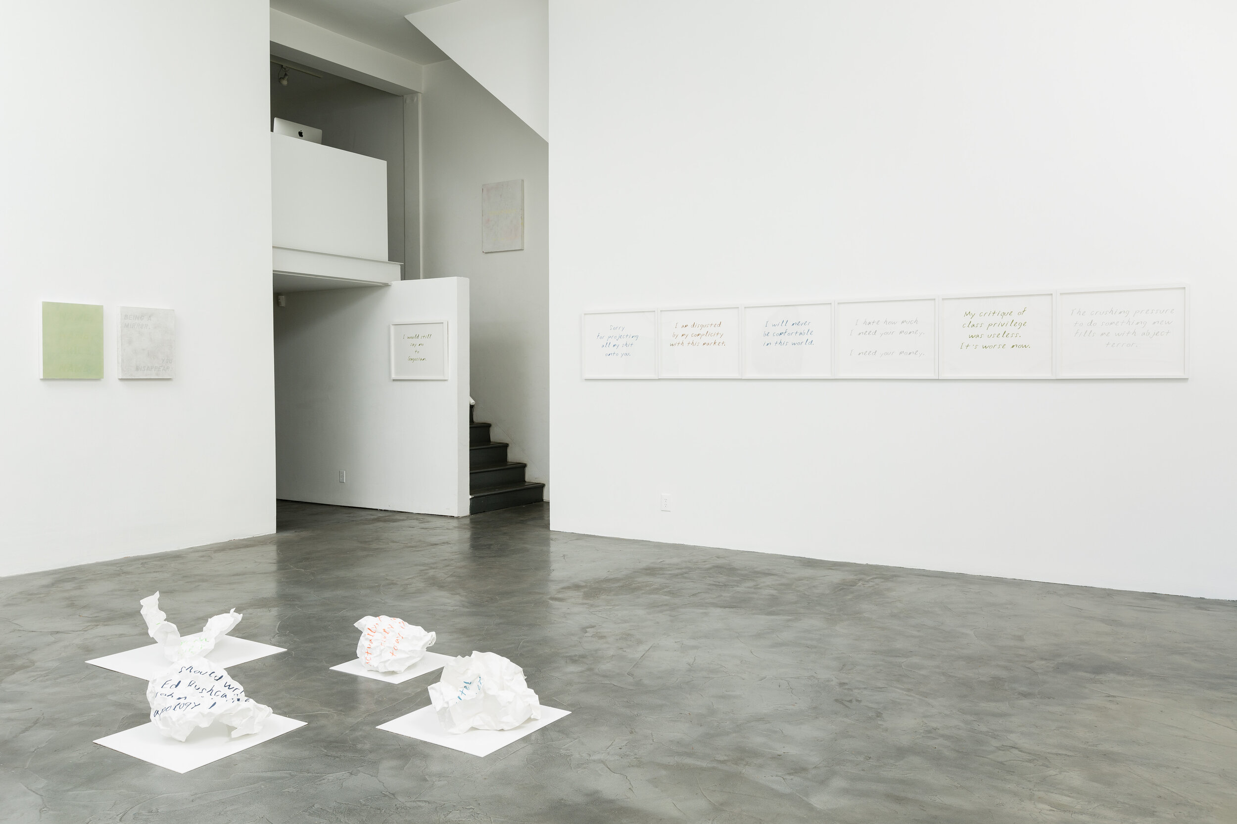  William Powhida,  Mediations , Installation at CJG, Oct 2015 