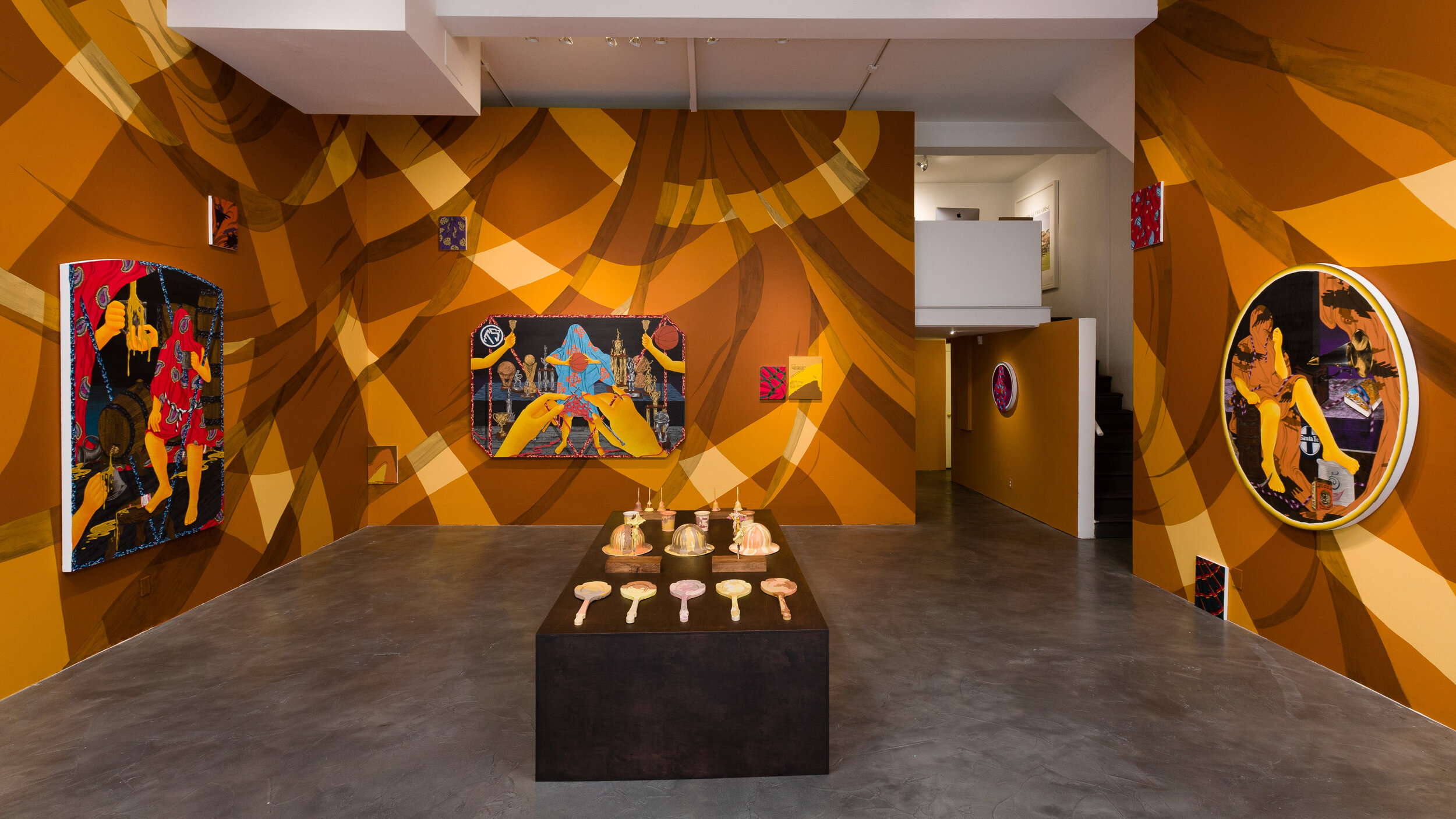  Amir H. Fallah,  From The Primitive To The Present , Installation at CJG, February 2015. 