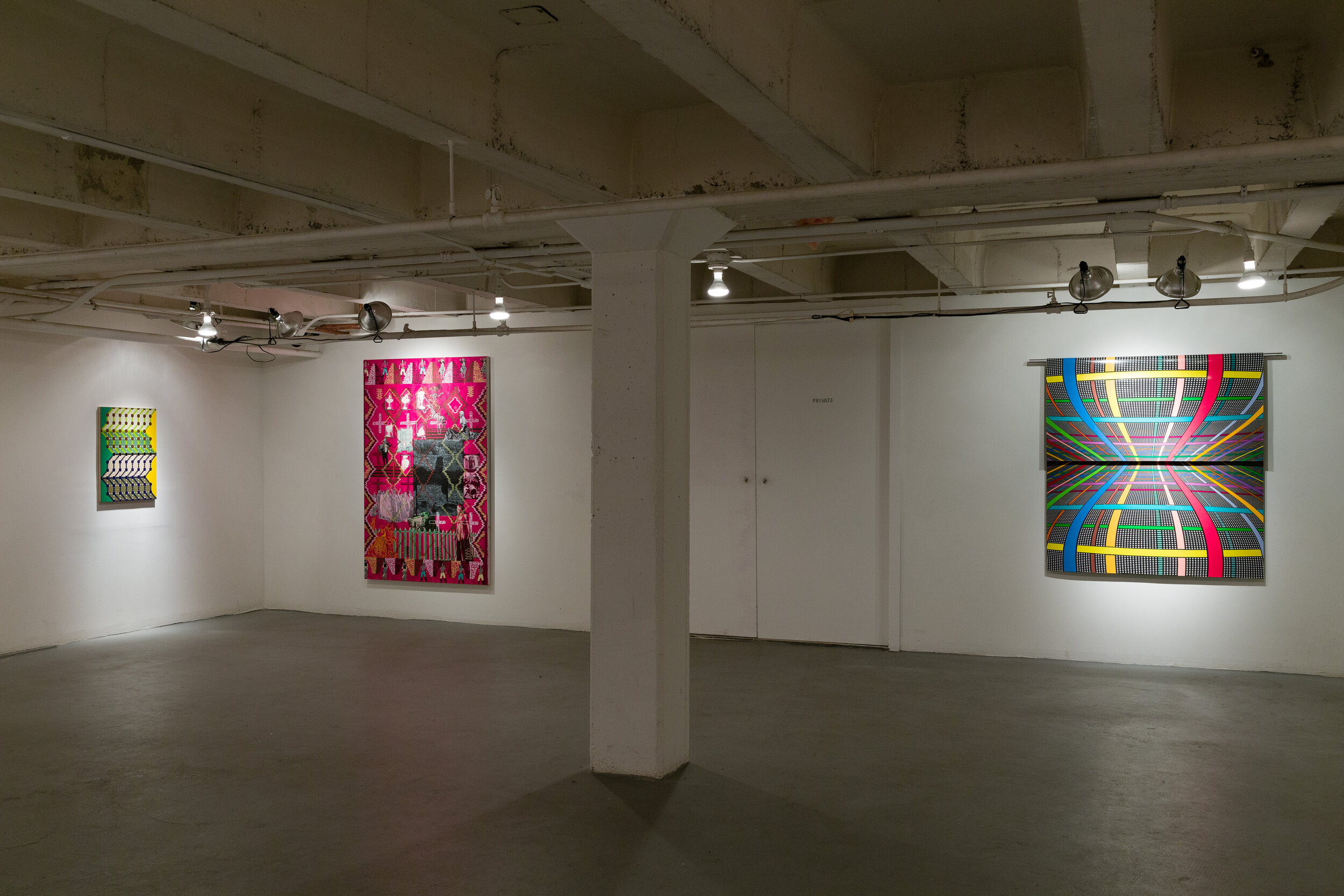   Cut From The Same Cloth , Curated by John Weston, Installation at CJG, January 2015 
