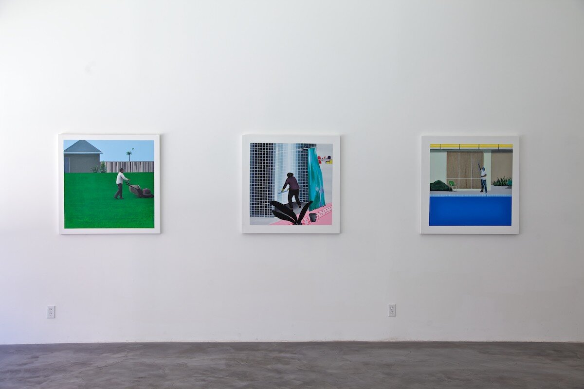  Jay Lynn Gomez,  Domestic Scenes , in Installation at CJG, Jan 2014  Photo: Osceola Refetoff 