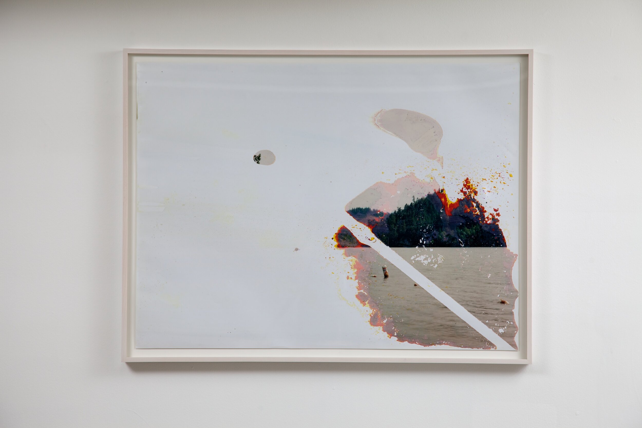  Matthew Brandt, Lake Selmac, OR 7, 2008, C-print soaked in Lake Selmac water, 30 x 40 inches 