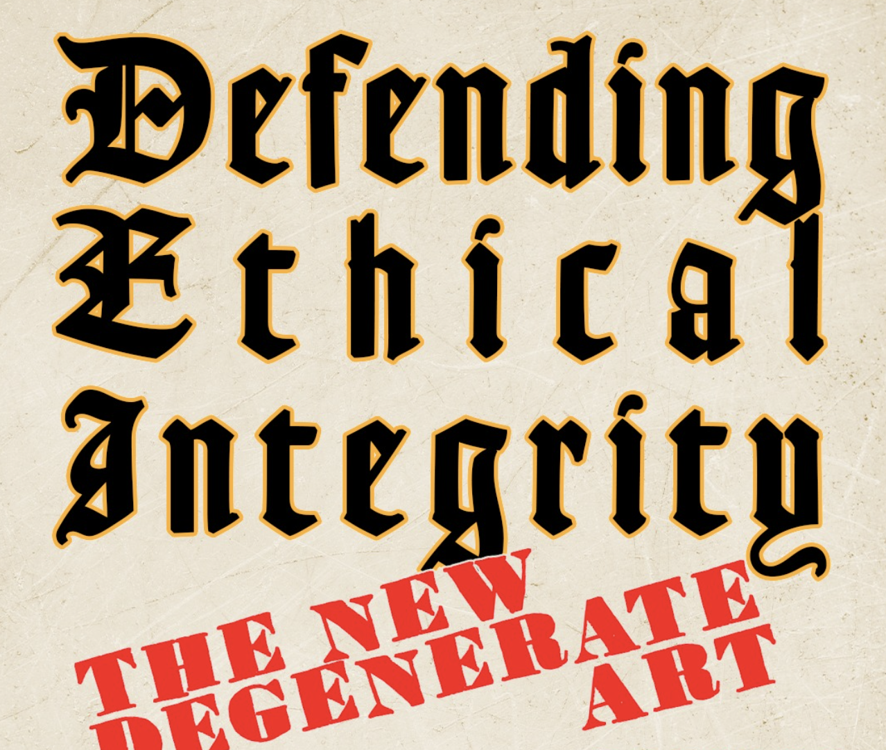 Jay Lynn Gomez and Patrick Martinez in “DEFENDING ETHICAL INTEGRITY: the new Degenerate Art” at the Torrance Art Museum on view January 10 - February 21, 2026 ⟶
