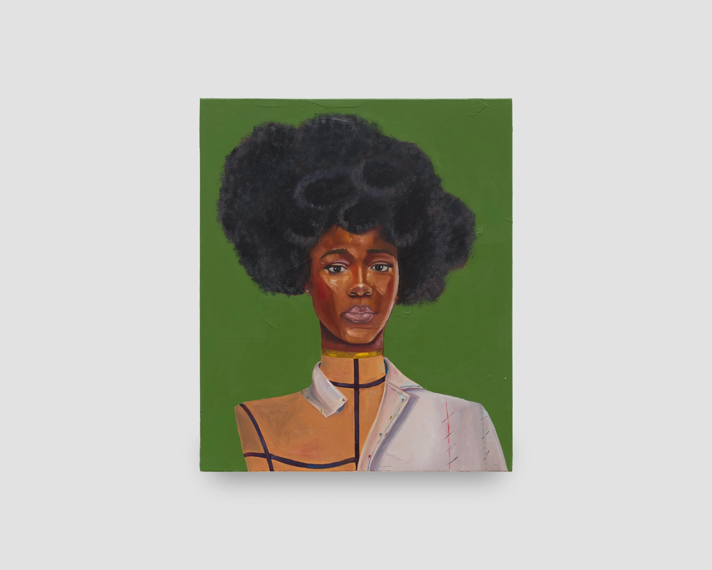  Untitled Portrait | Green  
Oil on linen 
24 x 20 inches 
2025