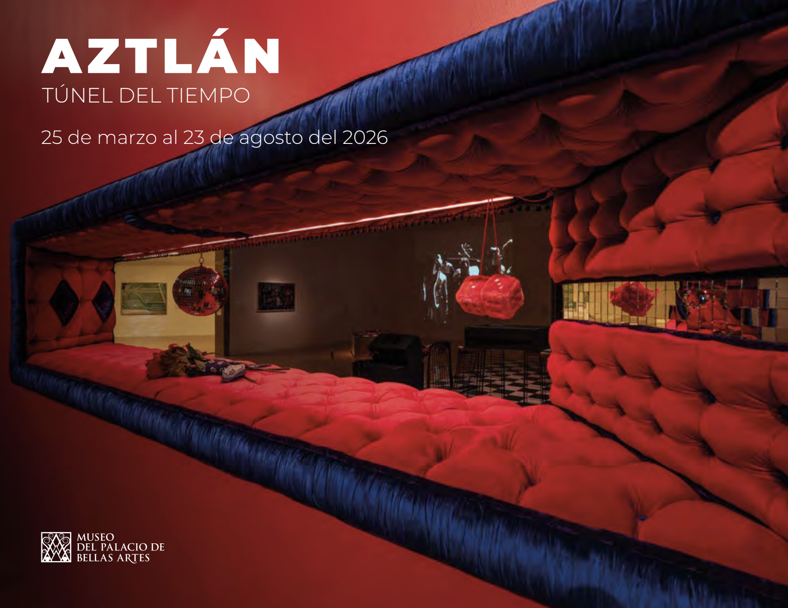 Shizu Saldamando in “AztLÁn, túnel del tiempo” at El Museo del Palacio de Bellas Artes, Mexico City March 25 - August 23, 2026