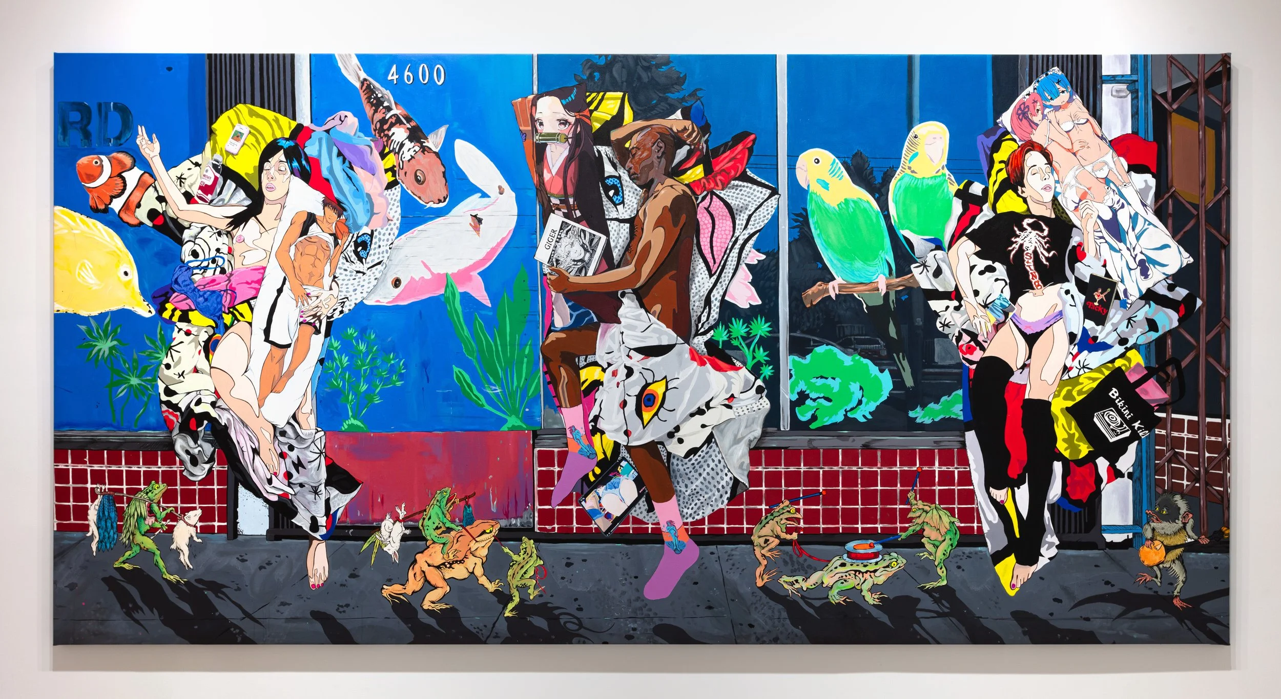  Wicked City 2  
Acrylic on Canvas 
84 x 168 inches 
2023
