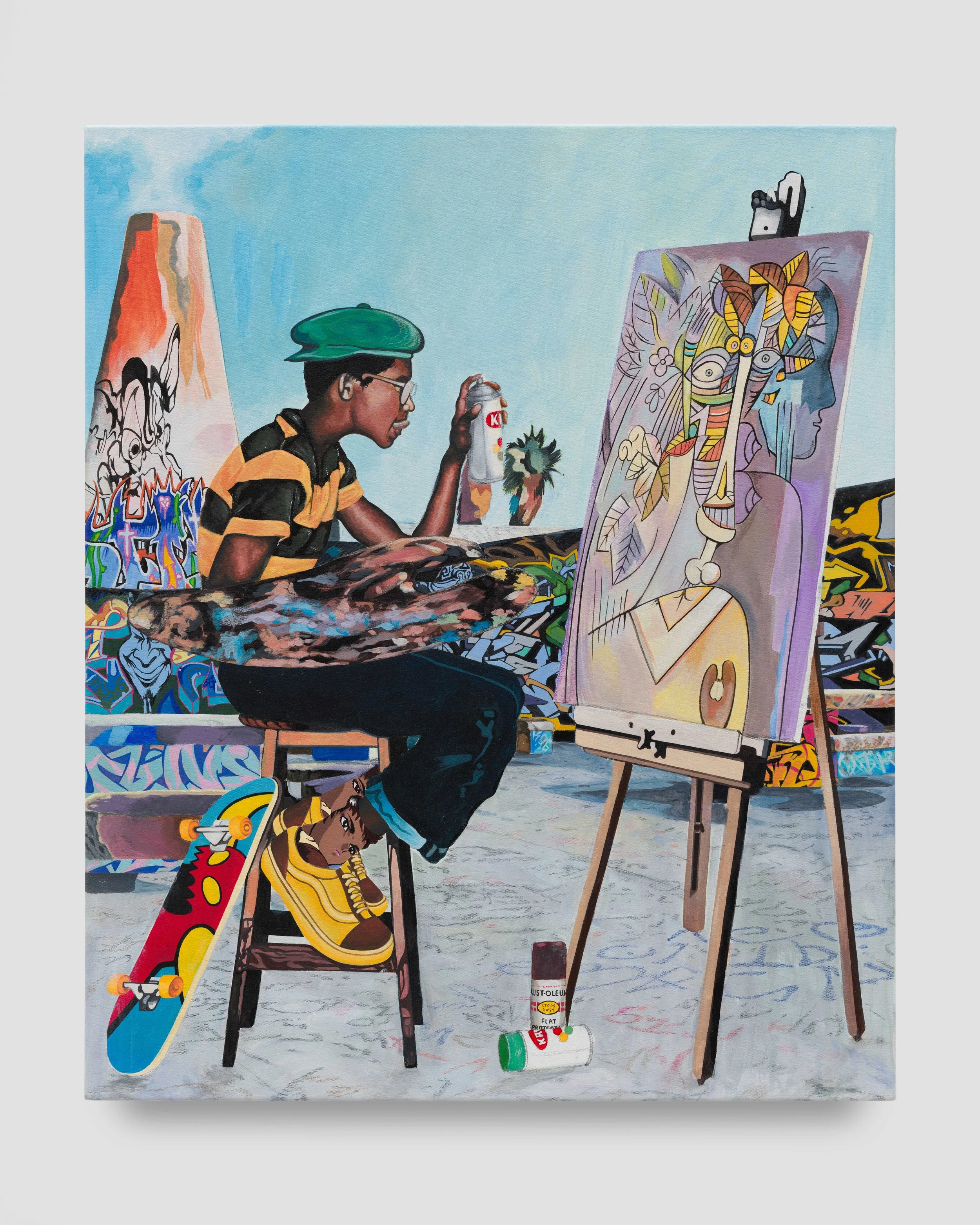  The Pit  
Acrylic on Canvas 
36 x 30 inches 
2025