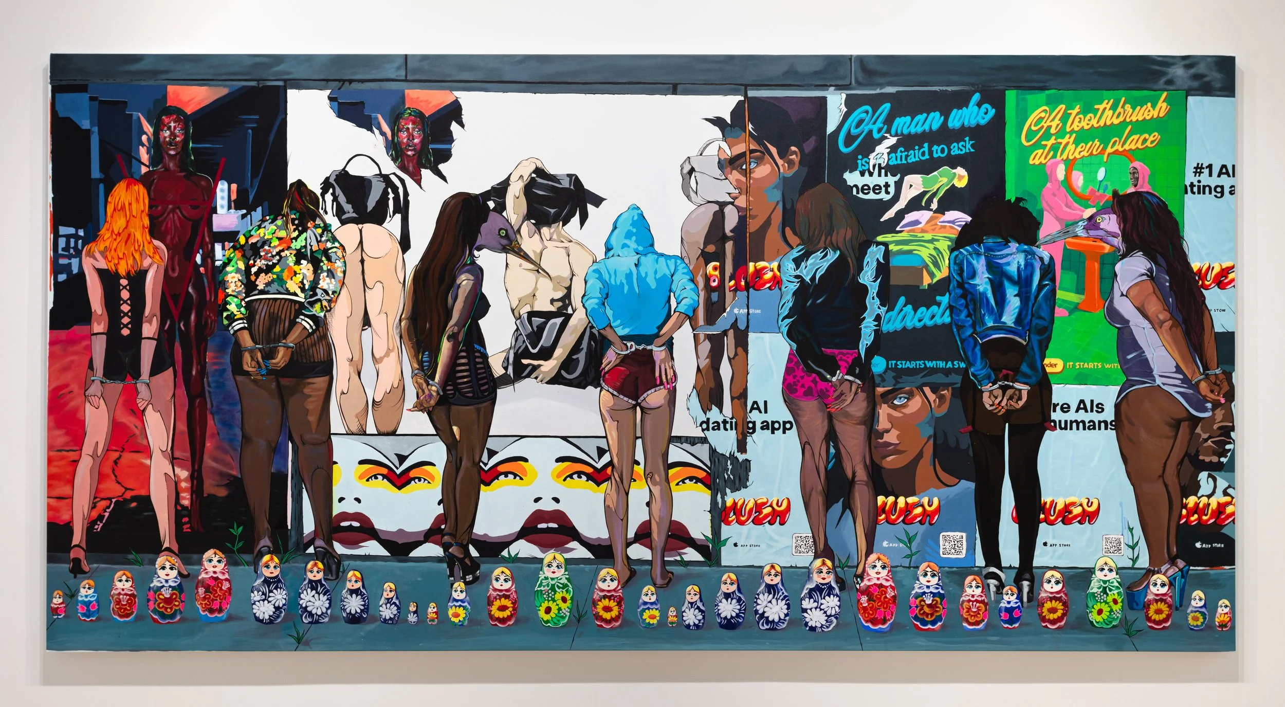  Wicked City 5  
Acrylic on Canvas 
84 x 168 inches 
2023