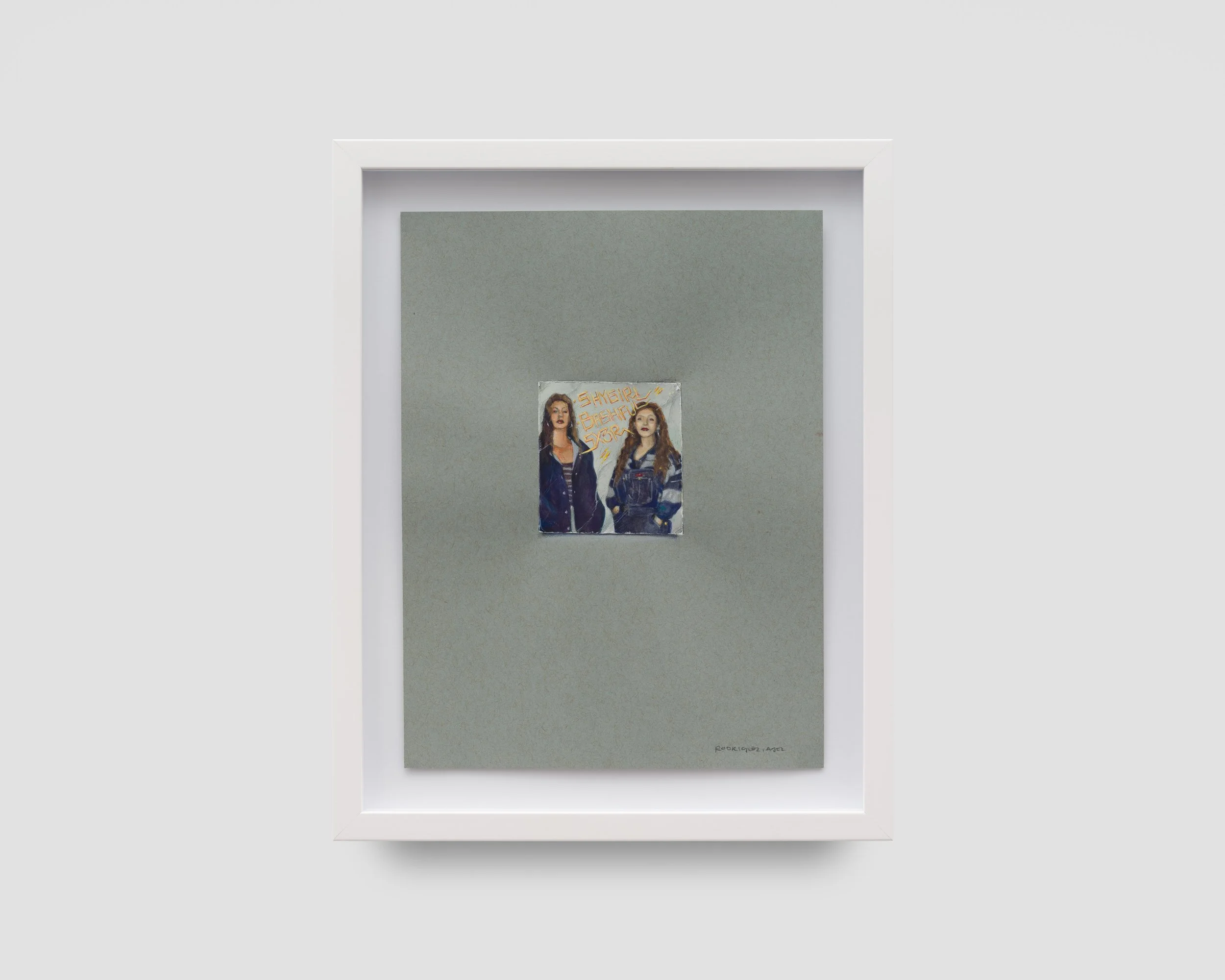  Fotos y recuerdos: Shy Girl and Bashful, Summer of 1993  
Gouache and soft pastel on paper 
12 x 9 inches 
2025