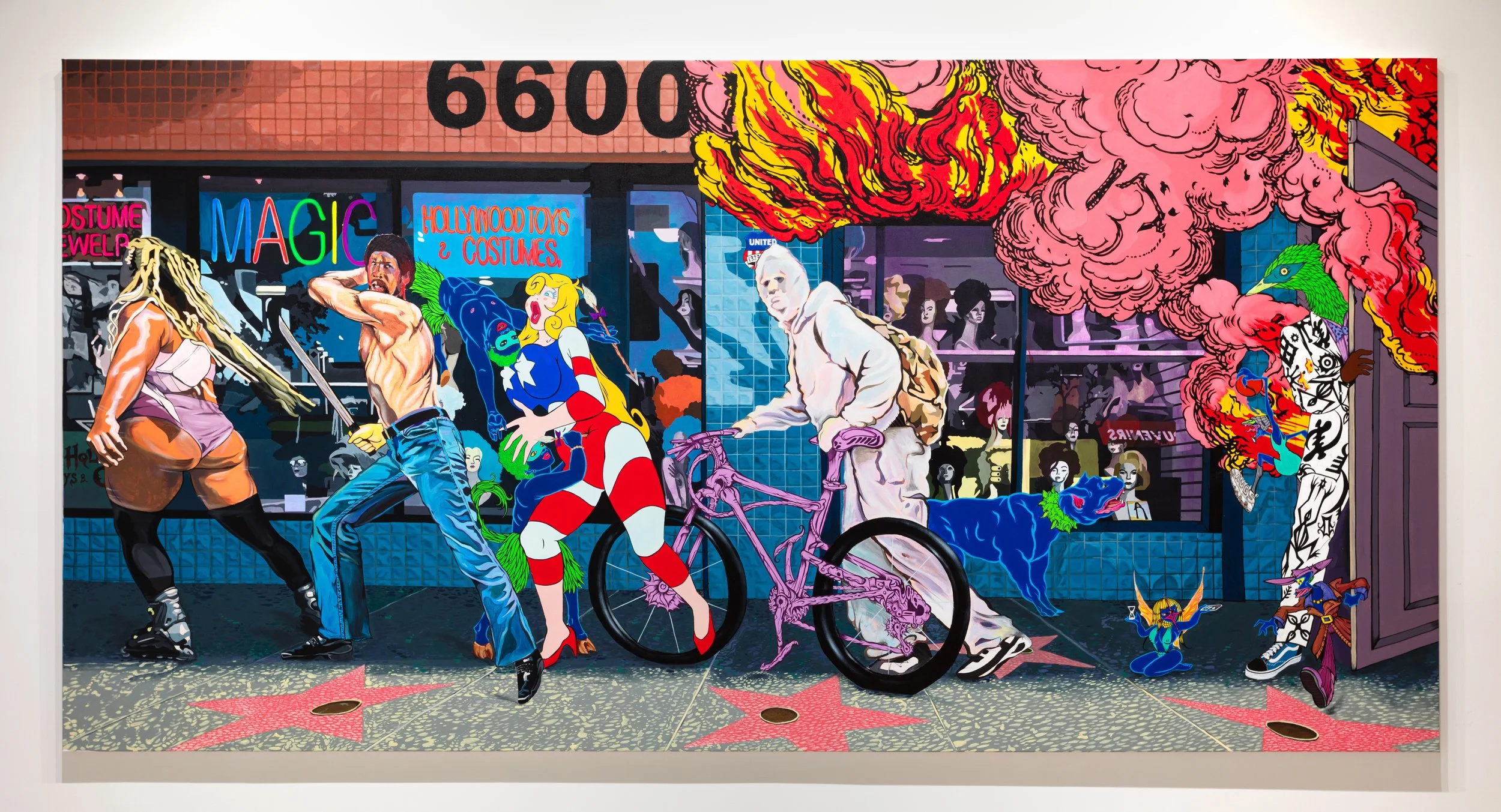  Wicked City 4  
Acrylic on Canvas 
84 x 168 inches 
2023
