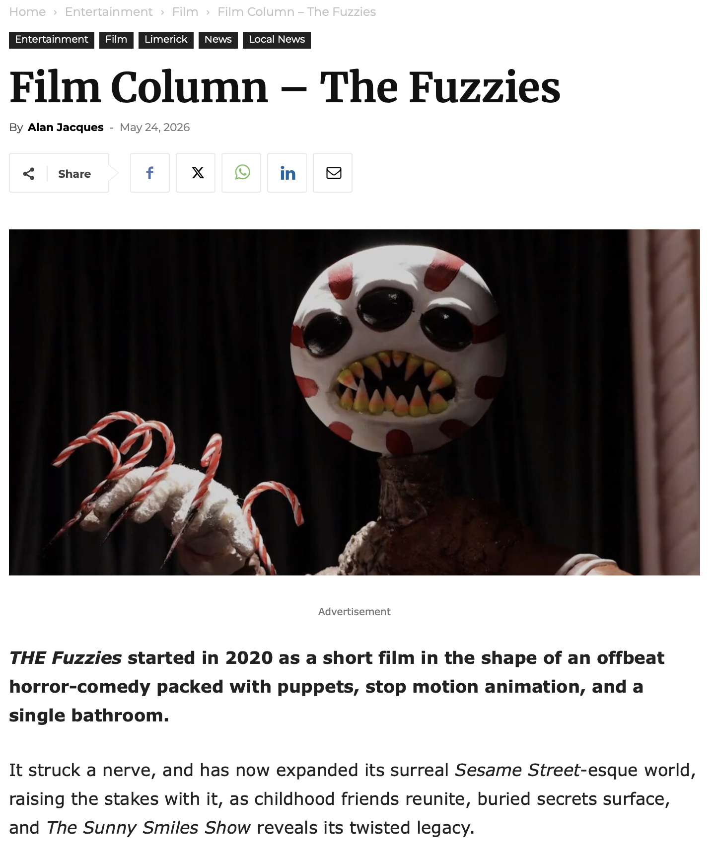 Film Column – The Fuzzies