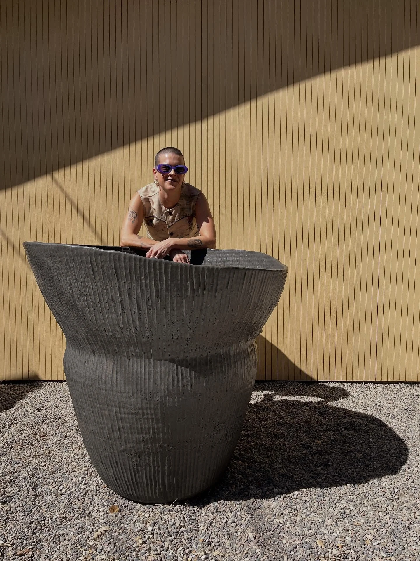 Biggie fountain 2.0 lives!!!! She will be traveling to her Encinitas home with @unfold.projects next week - thank you from the bottom of my heart to @mel.meagher for their true partnership and support of process, with all its hiccups 💗