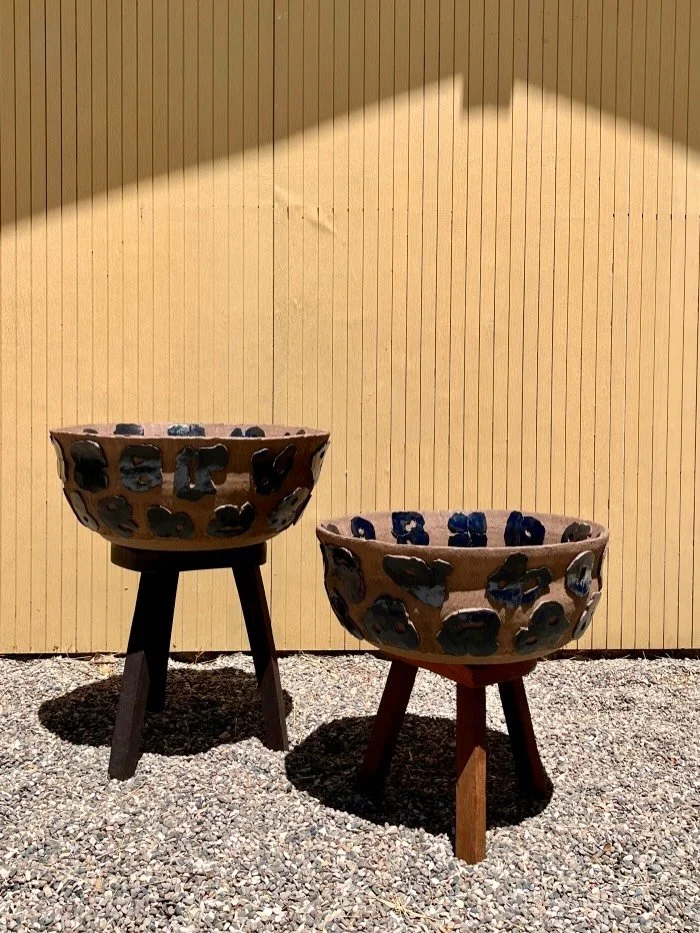 Pair of textile pots for a special project with @geremia_design 💙💙
