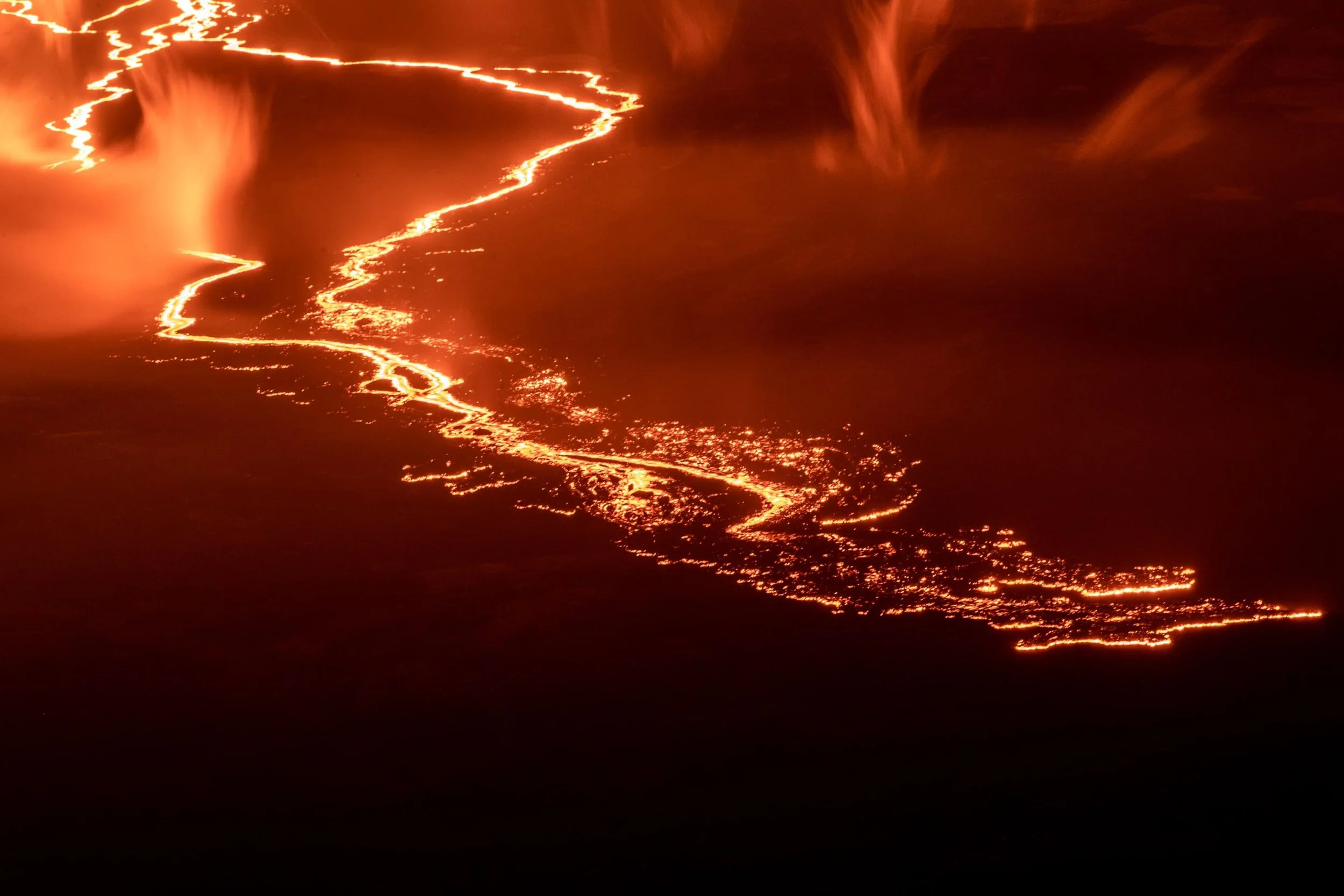 river of lava in kona