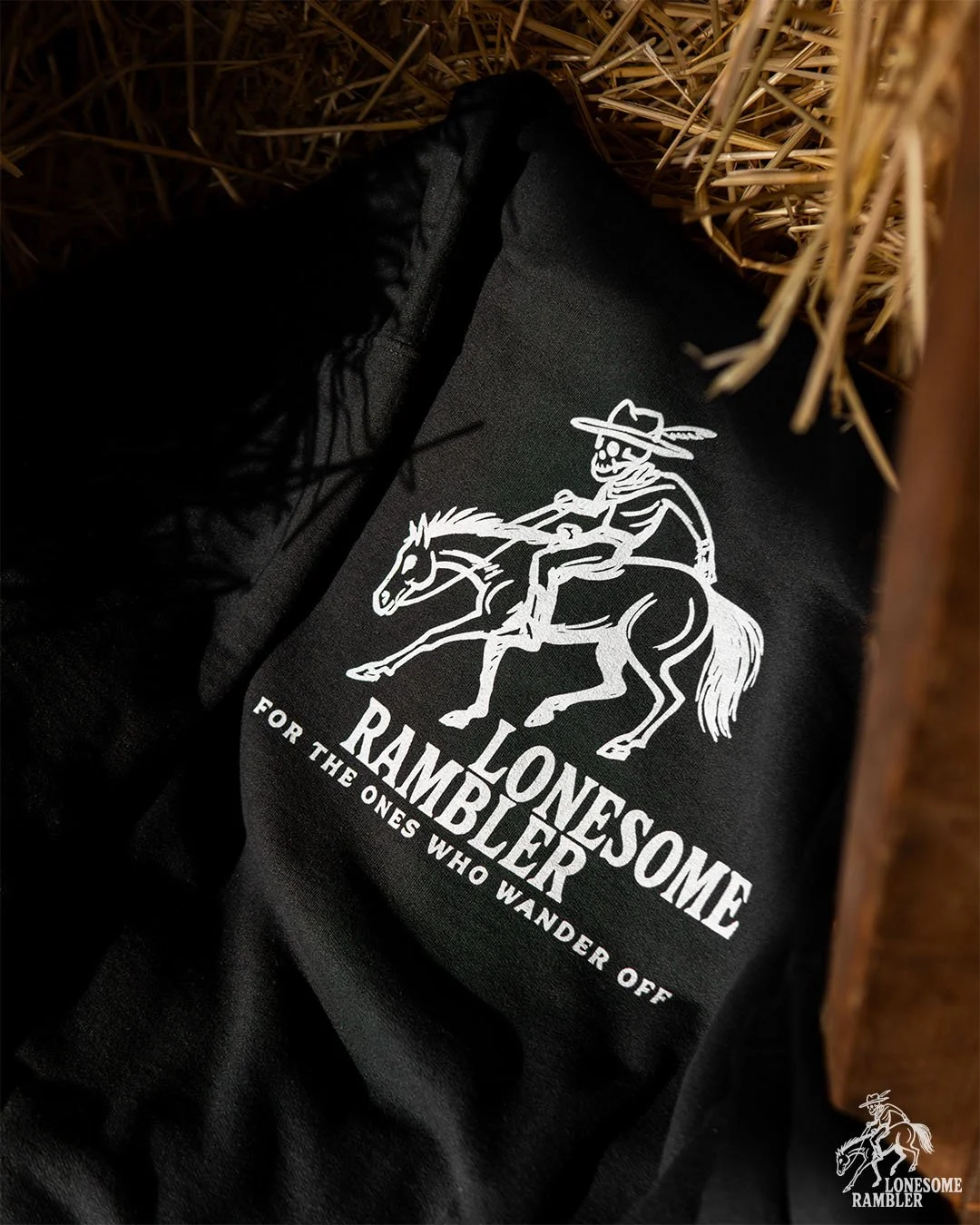 Lonesome Rambler Logo Hoodie Black T-Shirt Photo 1.jpg