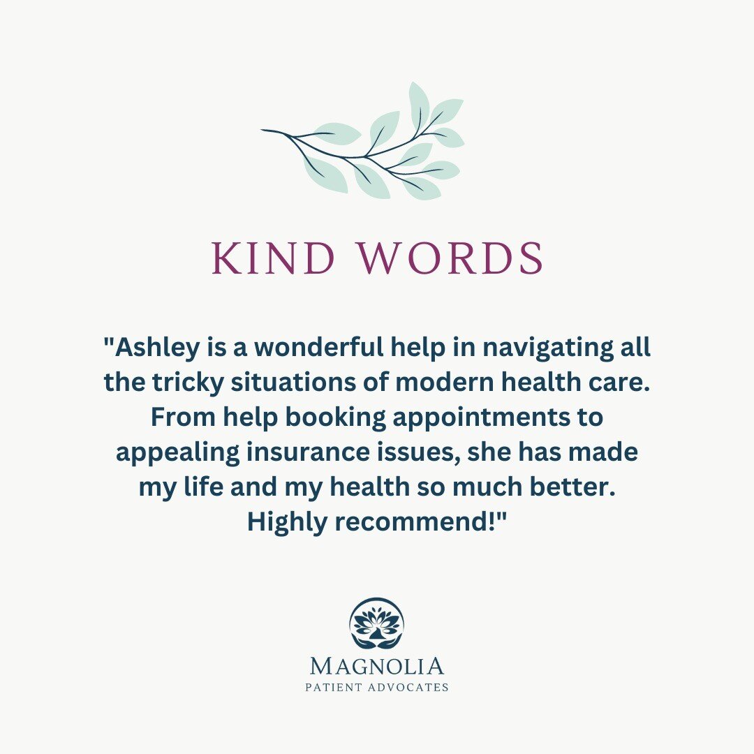 We are honored to help our amazing clients navigate healthcare challenges and receive the high-quality care and services they need!

#patientadvocate #healthcare #healthadvocate #healthandwellness #healthcarenavigation #healthgoals #magnoliapatientad