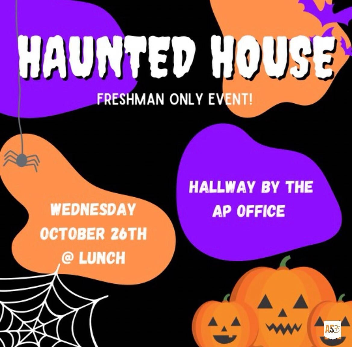 HEY CLASS OF 2026, COME JOIN US TOMORROW @LUNCH!!!!! 🎃💜🖤🧡