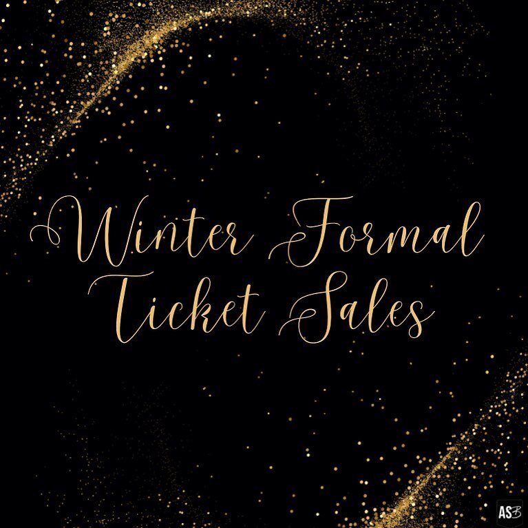 WINTER FORMAL TICKETS ARE ON SALE NOW! We are are excited to invite you to our 2024 winter formal. Ticket sales have officially begun, order tickets THIS WEEK before prices go up!! We hope you see you ALL there for a magical night at the Masquerade B