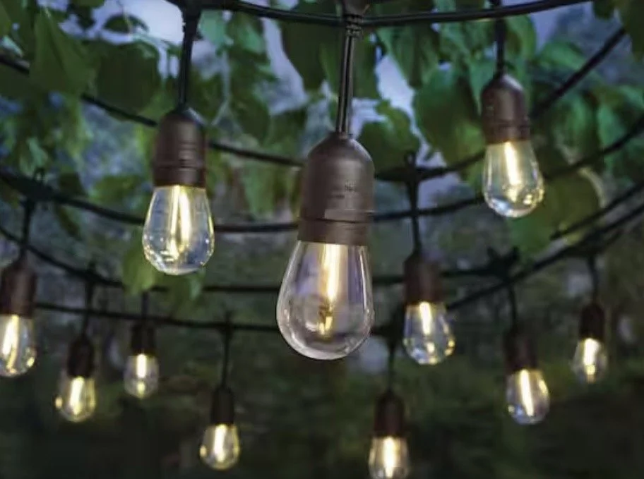 Our 48' Edison soft light bulbs are easy to install and add the perfecting lighting for indoor and outdoor events.