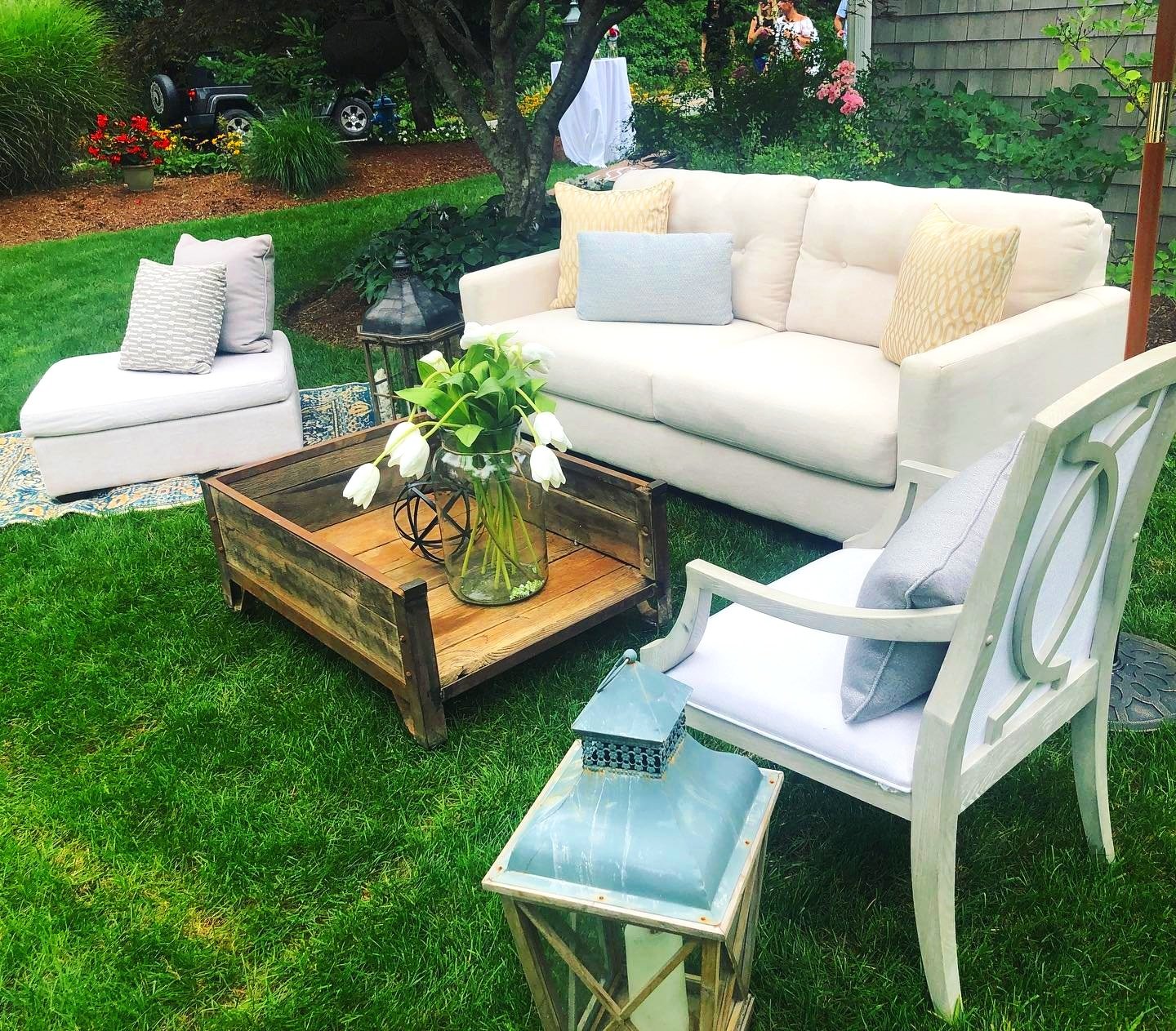 Several soft seating option available