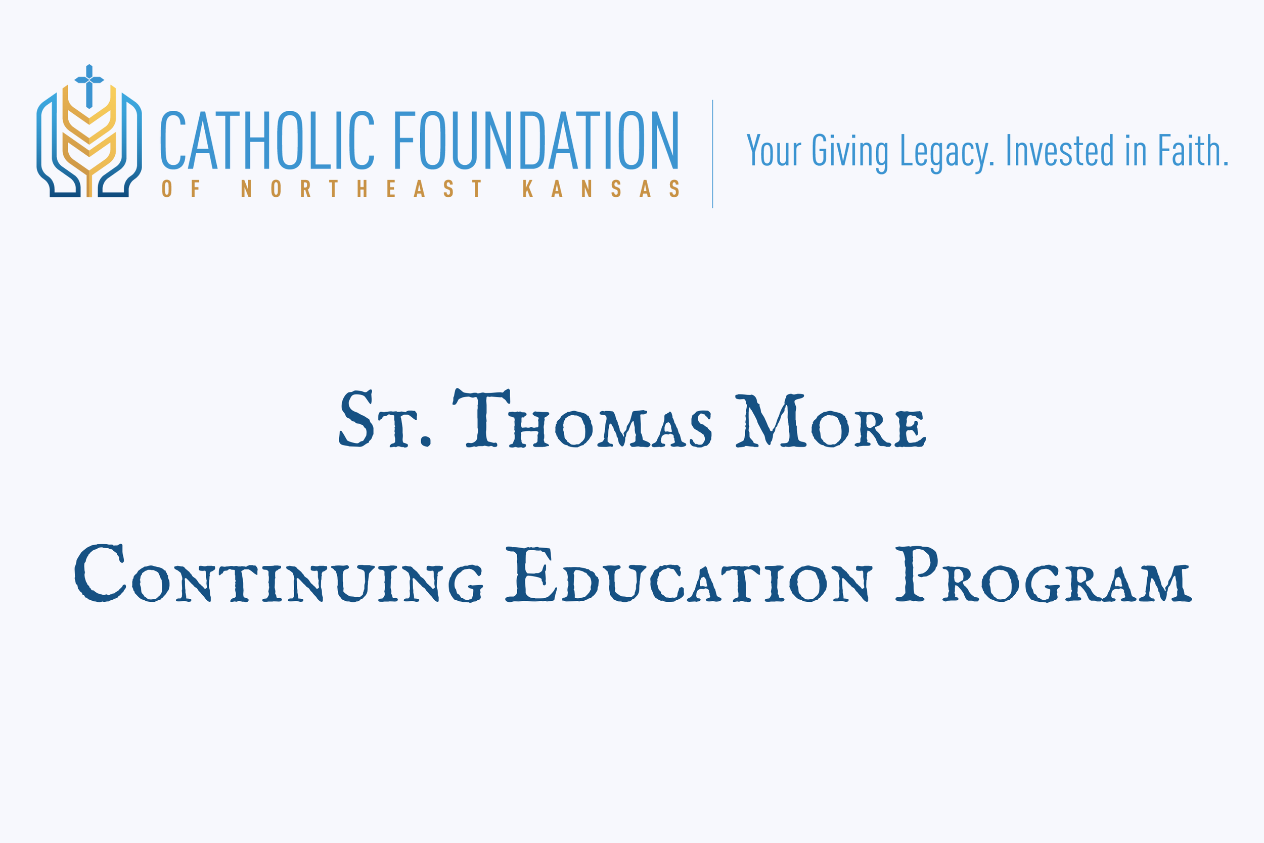 St. Thomas More Continuing Education Program
