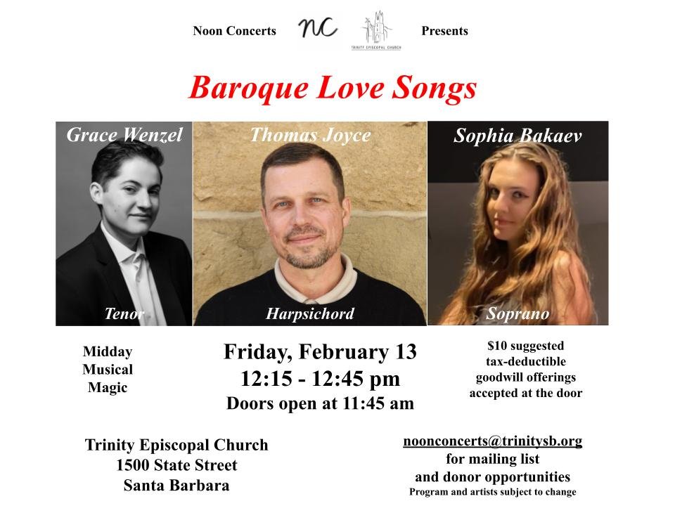Noon Concert: Baroque Love Songs