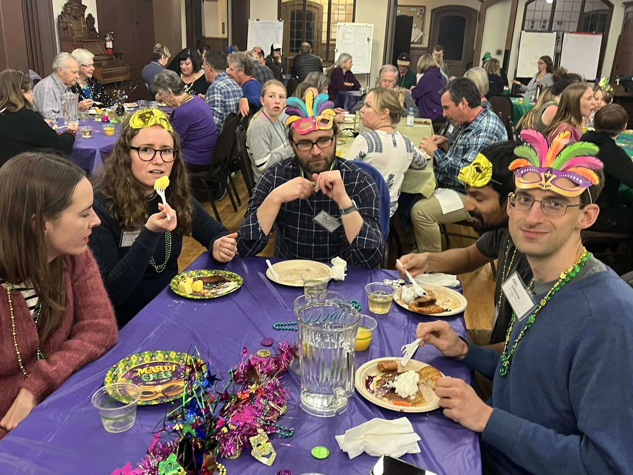 Pancake Dinner &amp; Mardi Gras Party