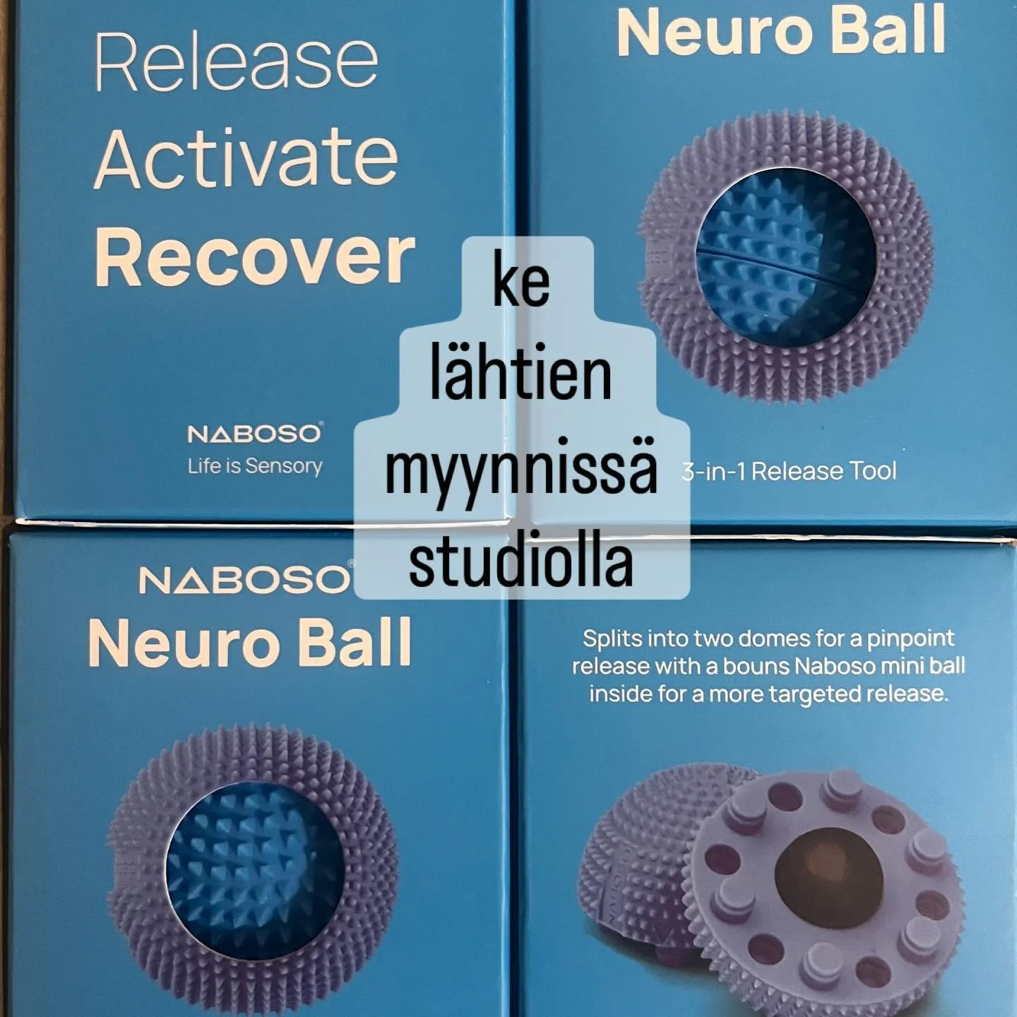 Jeeee! Nyt niitä saa meiltä!!!! Aivan mahtavaa. Jos haluat varata oman ihanan sinisen pallon minkä sisällä on vielä parempi nanopallo—voit laittaa yv. 32€ setti. #jalatkuntoon @naboso_technology #laitepilates