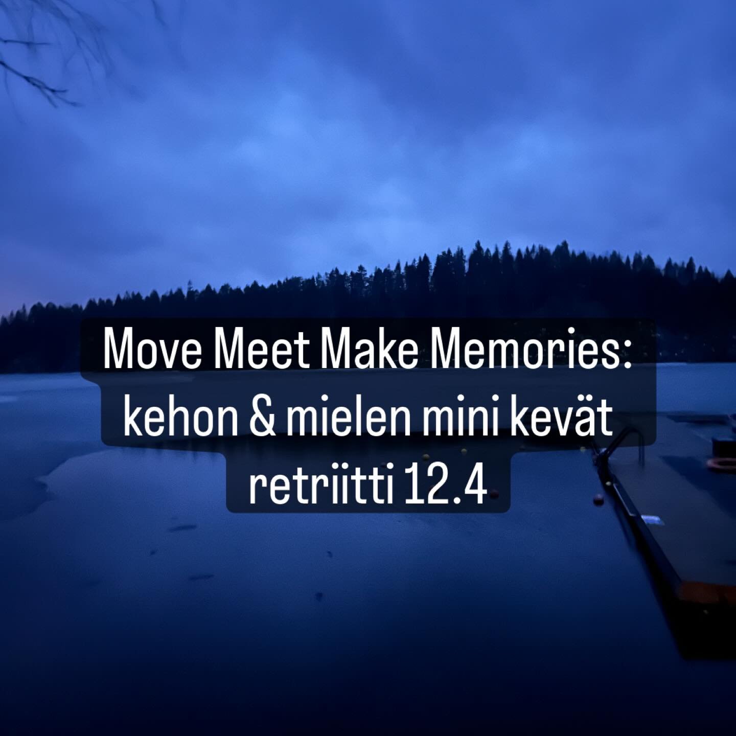 Mit&auml; jos juuri t&auml;ss&auml; hetkess&auml; 
saisit pys&auml;hty&auml; ja ottaa 
kunnolla aikaa itsellesi?
Liikkkuisit. 
Hoitaisit omaa kehoa.
Pys&auml;htyisit unelmoimaan. 
P&auml;&auml;sitisit l&auml;mp&ouml;&ouml;n ja valoon live musiikkiesi