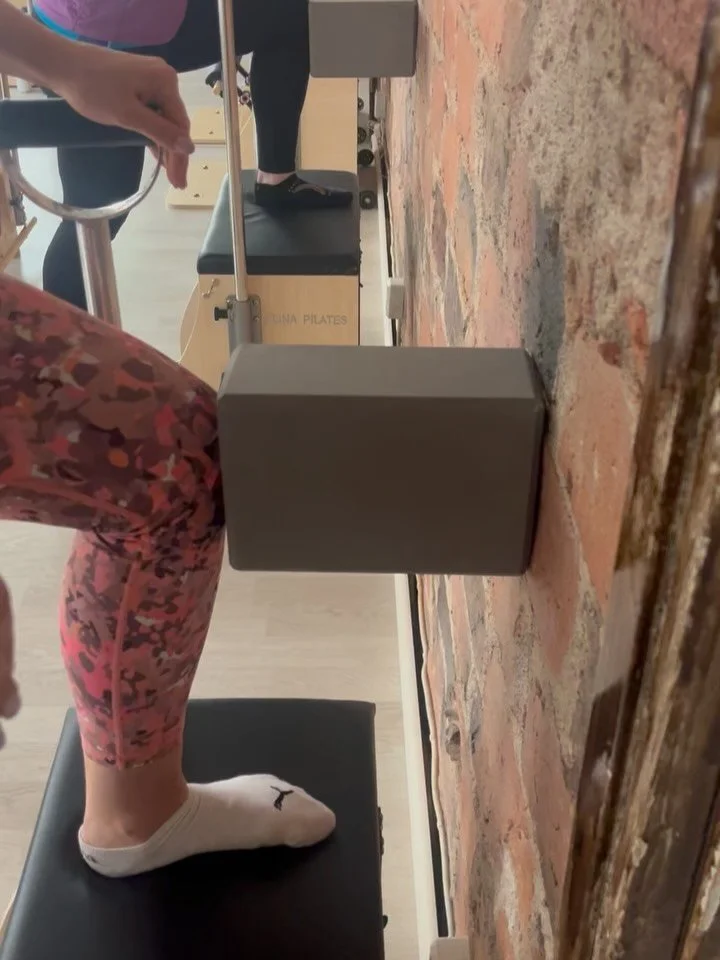 MacGyvering the Pilates High Chair 🙌. Calling all Pilates nerds. We have several Wunda Chairs and Combination Chairs at our studio, but we do not have a High Chair (Electric Chair) so I have this hack or DIY solution super helpful🙌 You can use yoga
